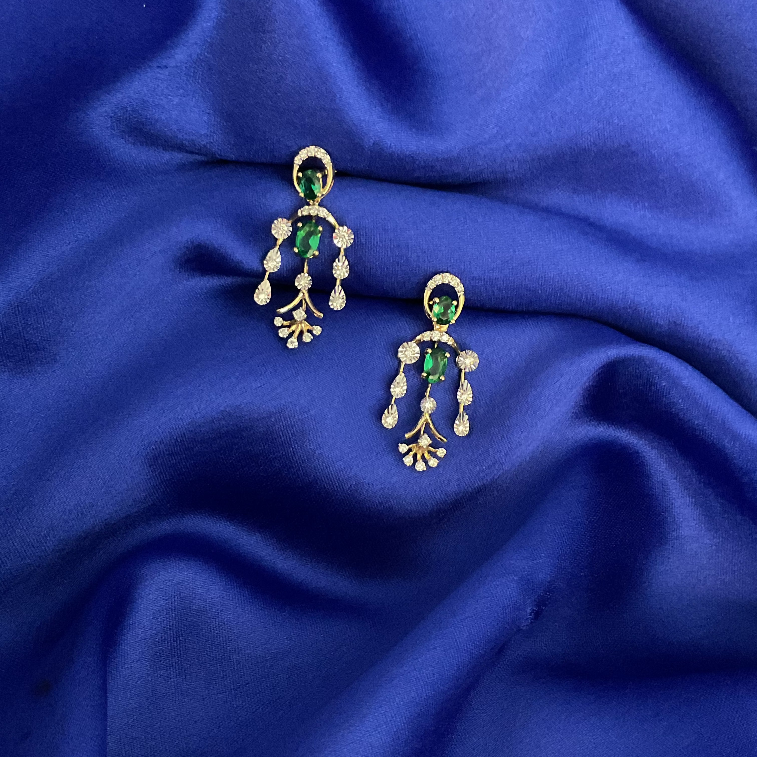 Sparkle Emerald Earrings