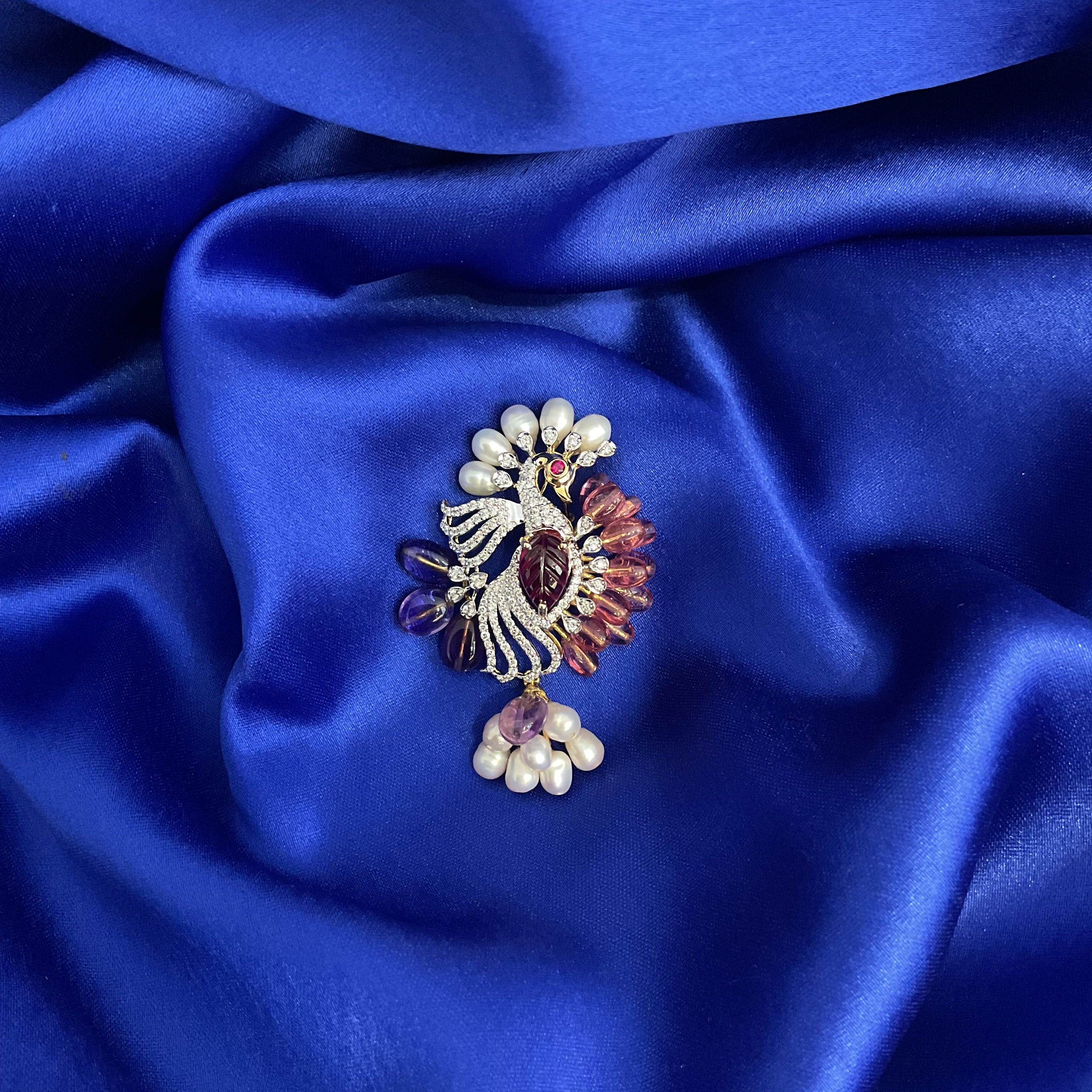 Twilight Peacock Pendant