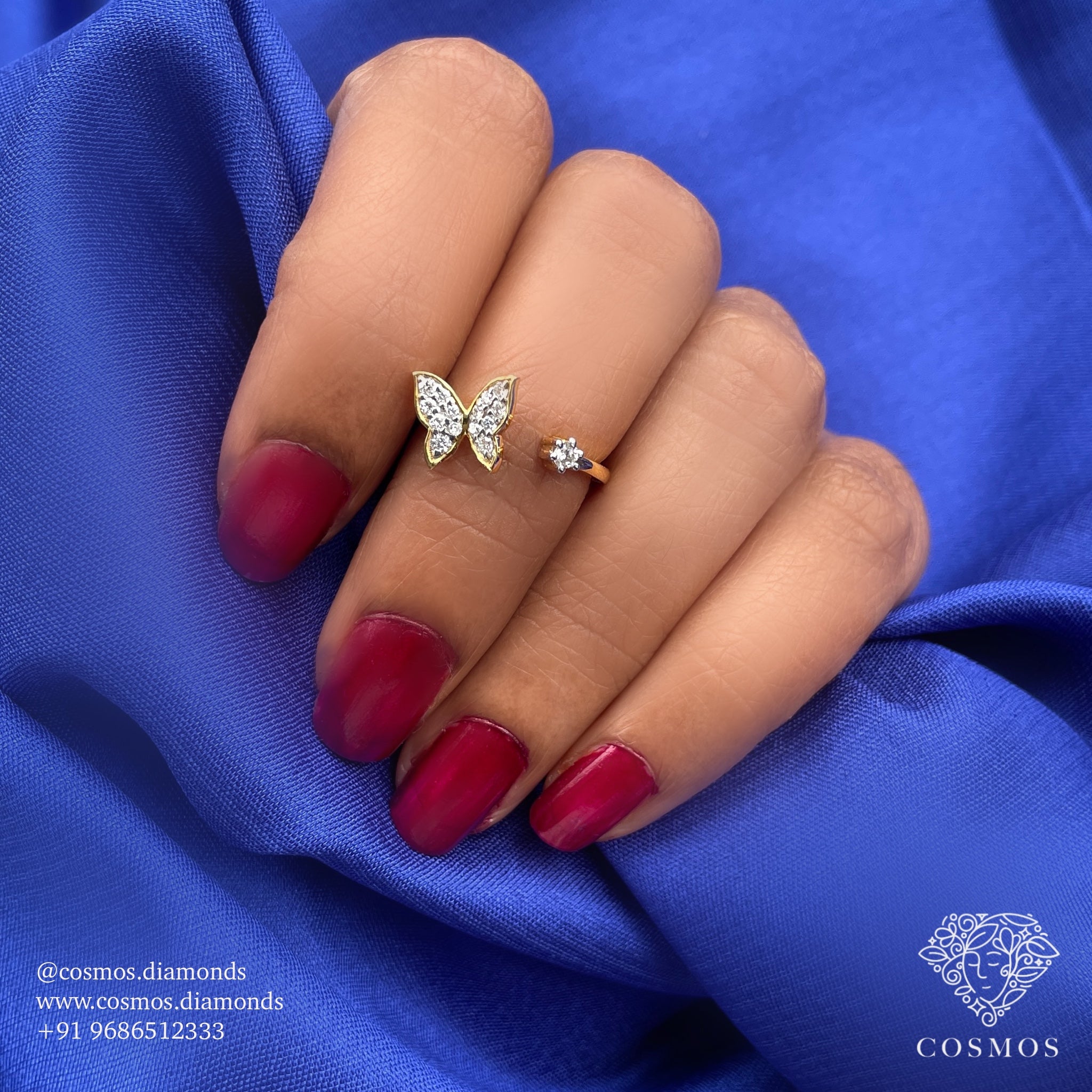 Butterfly Diamond Ring - Size 6