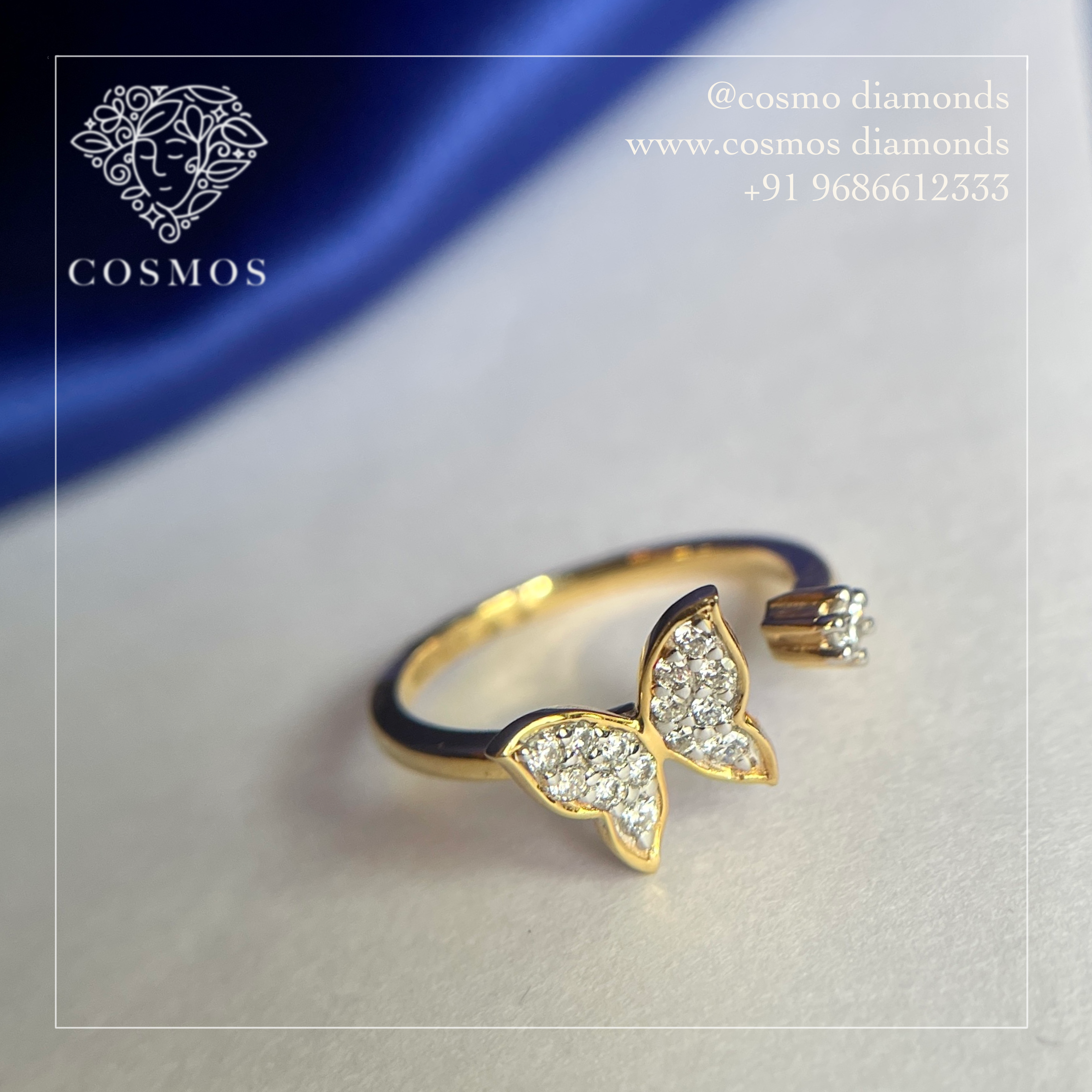 Butterfly Diamond Ring - Size 6
