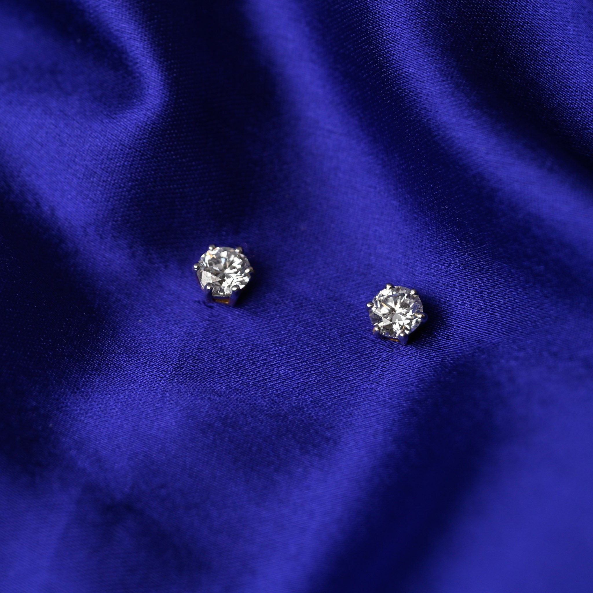 1 Ct Each Solitaire Studs