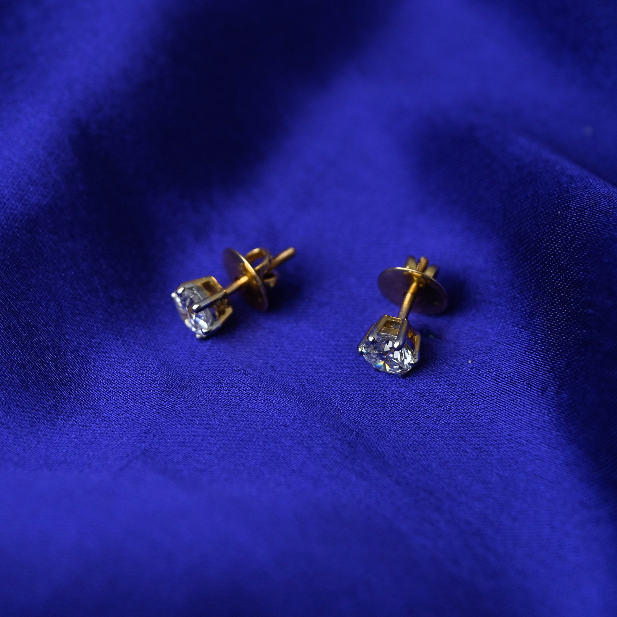 1 Ct Each Solitaire Studs