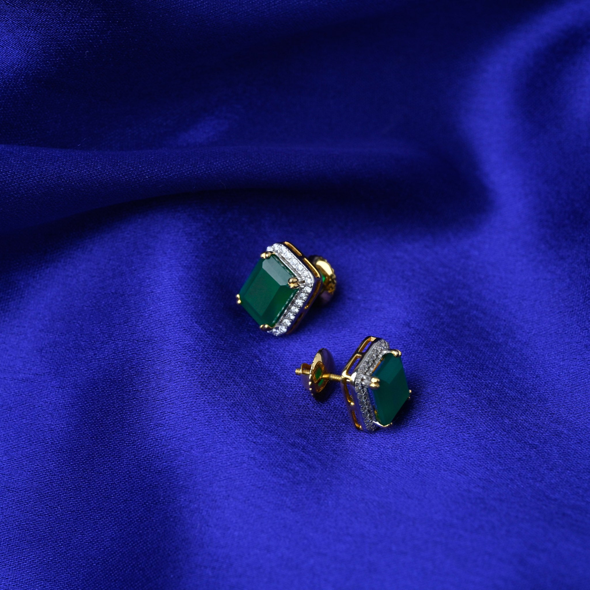 Emerald Estate - Earrings with Pendant Set