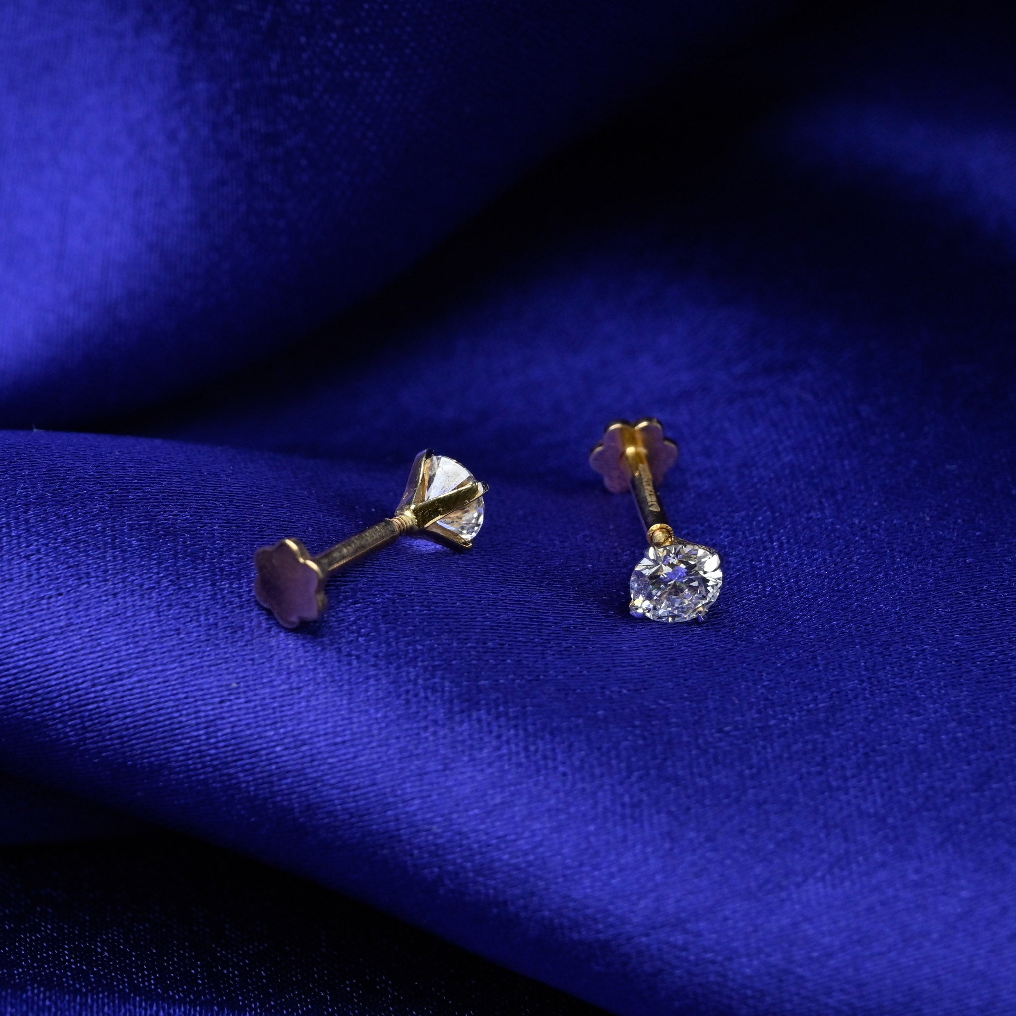 25 Cents Each Solitaire Diamond Studs