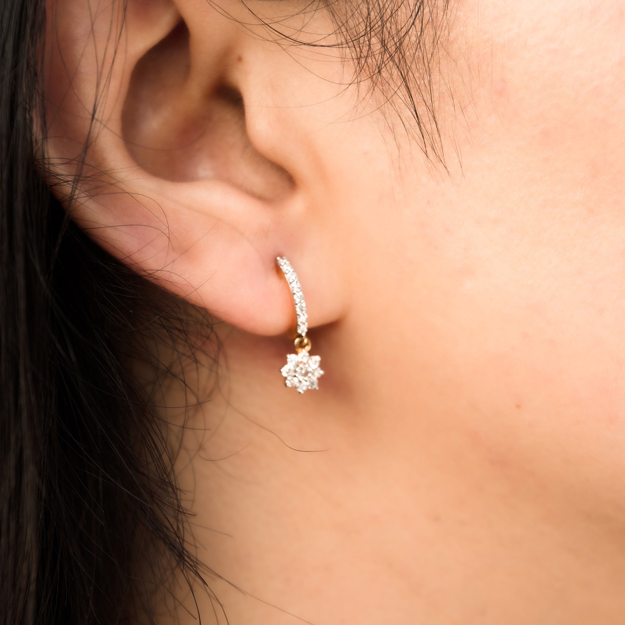 Flower Drop Earrings