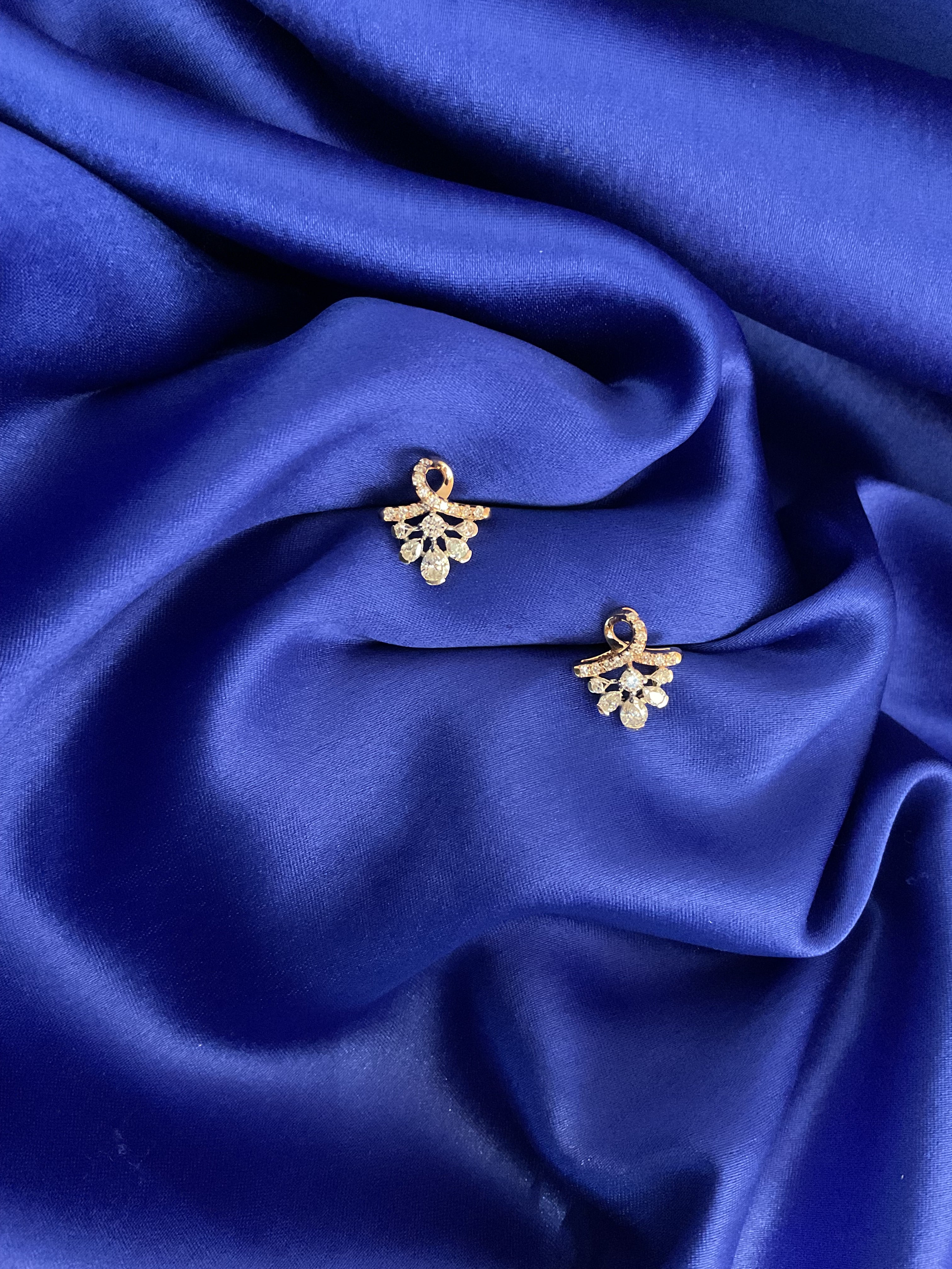Briolette Bloom Studs