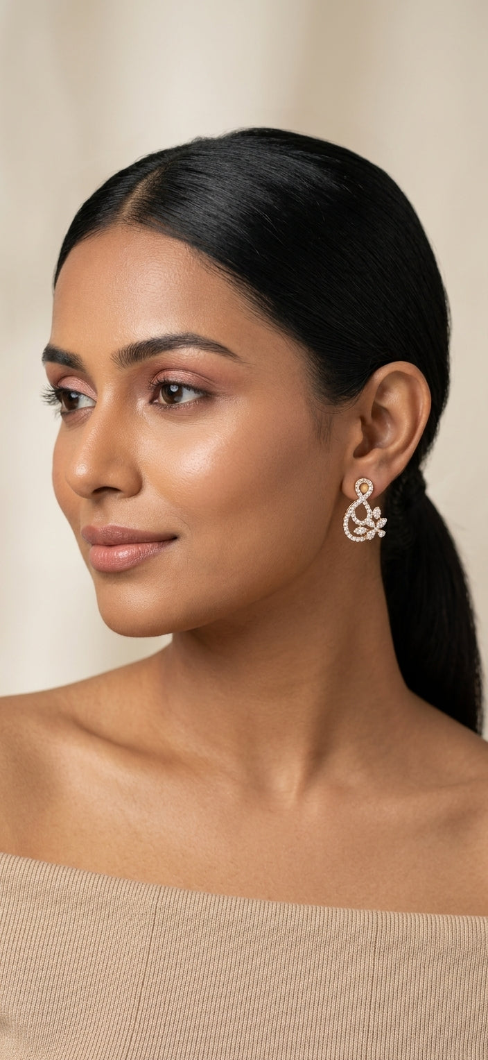 Floral Twist Stud