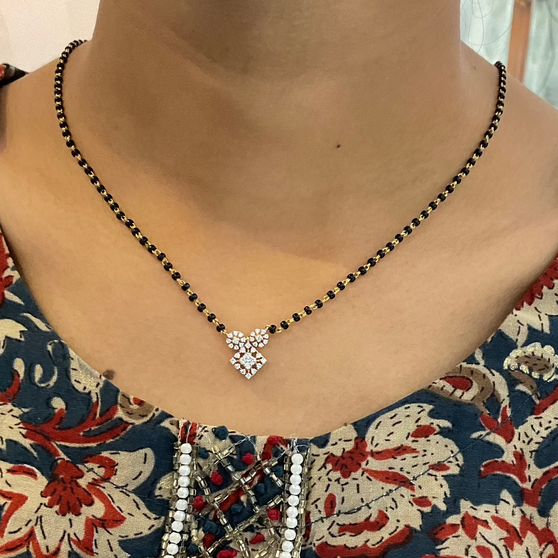Dazzle Square Mangalsutra