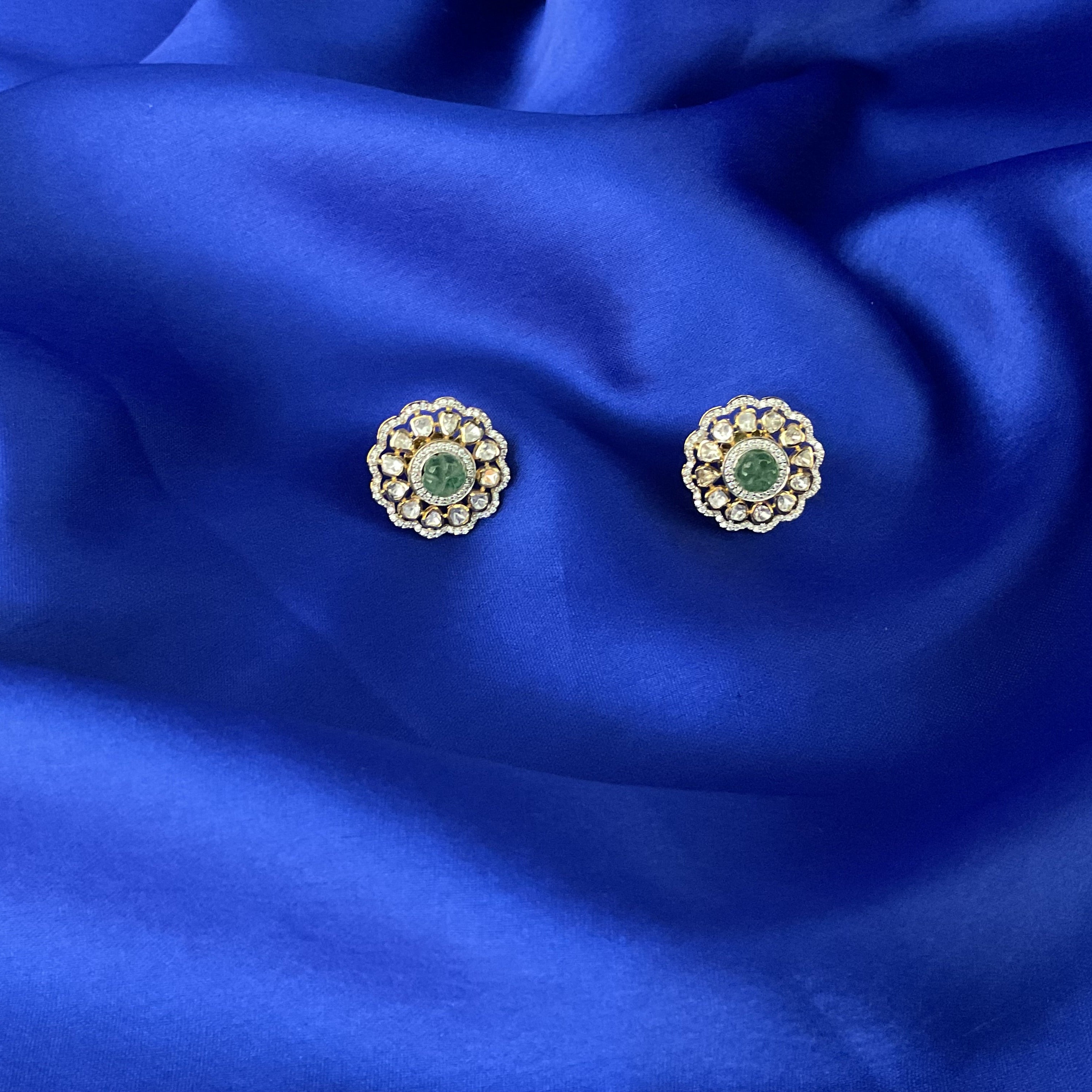 Emerald Glow Studs