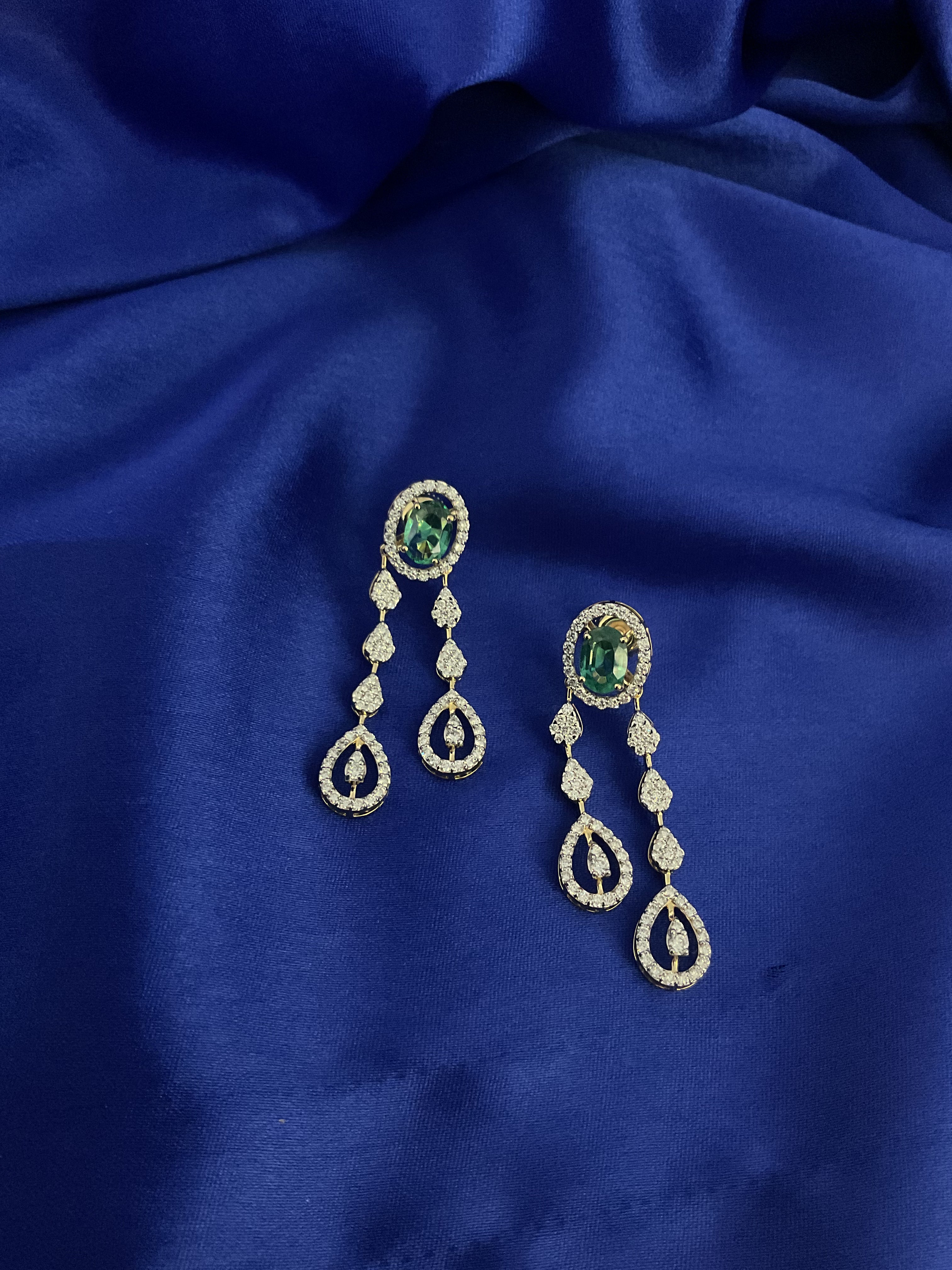 Emerald Rain Earrings