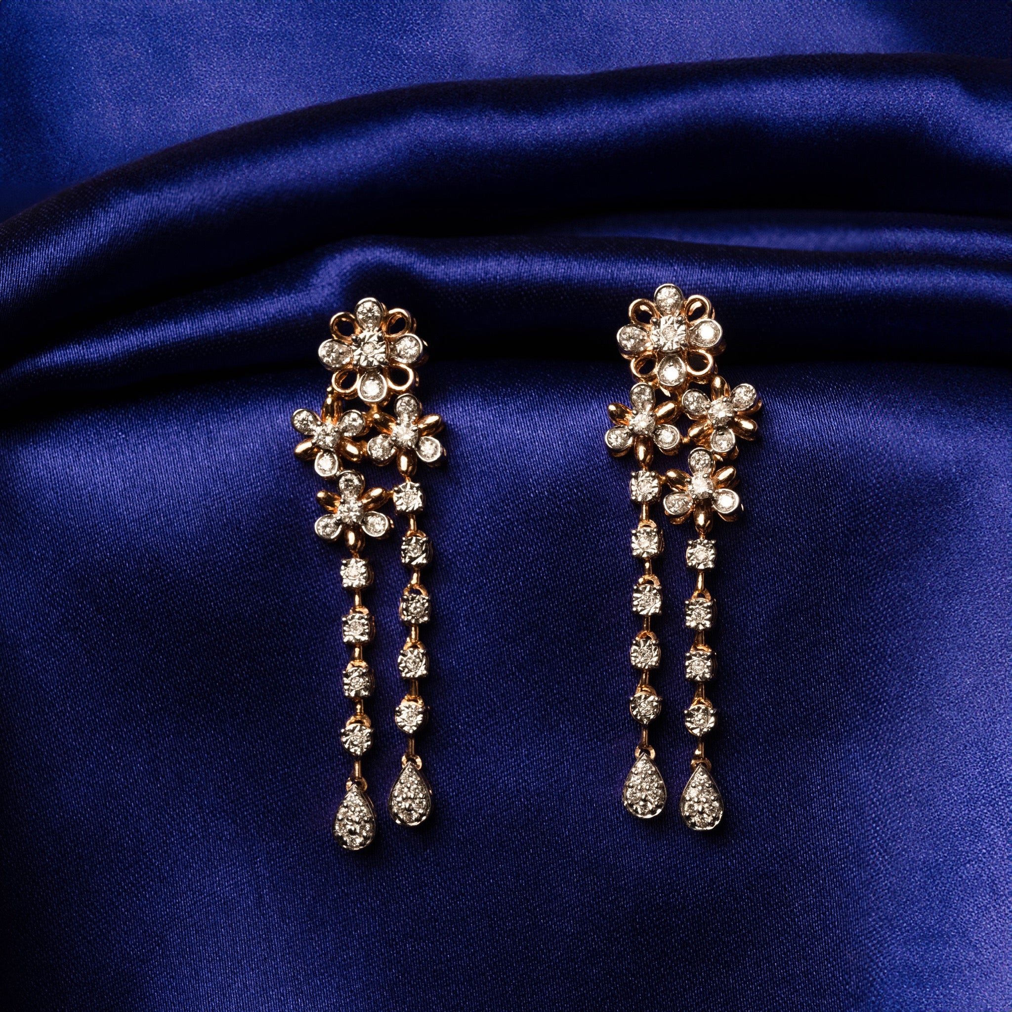 Floral Fantasy Dangler Earrings