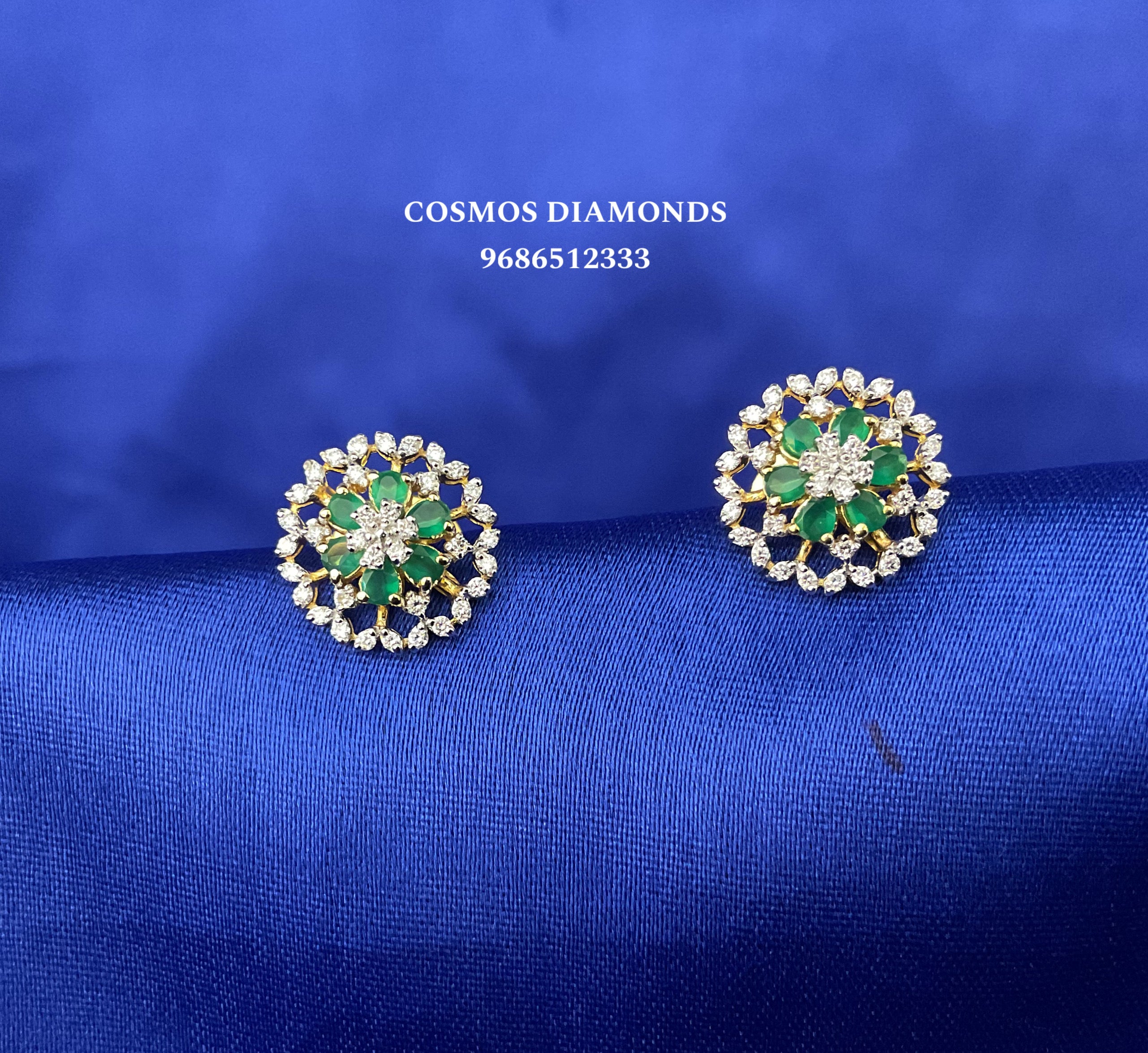 Green Whisper Studs
