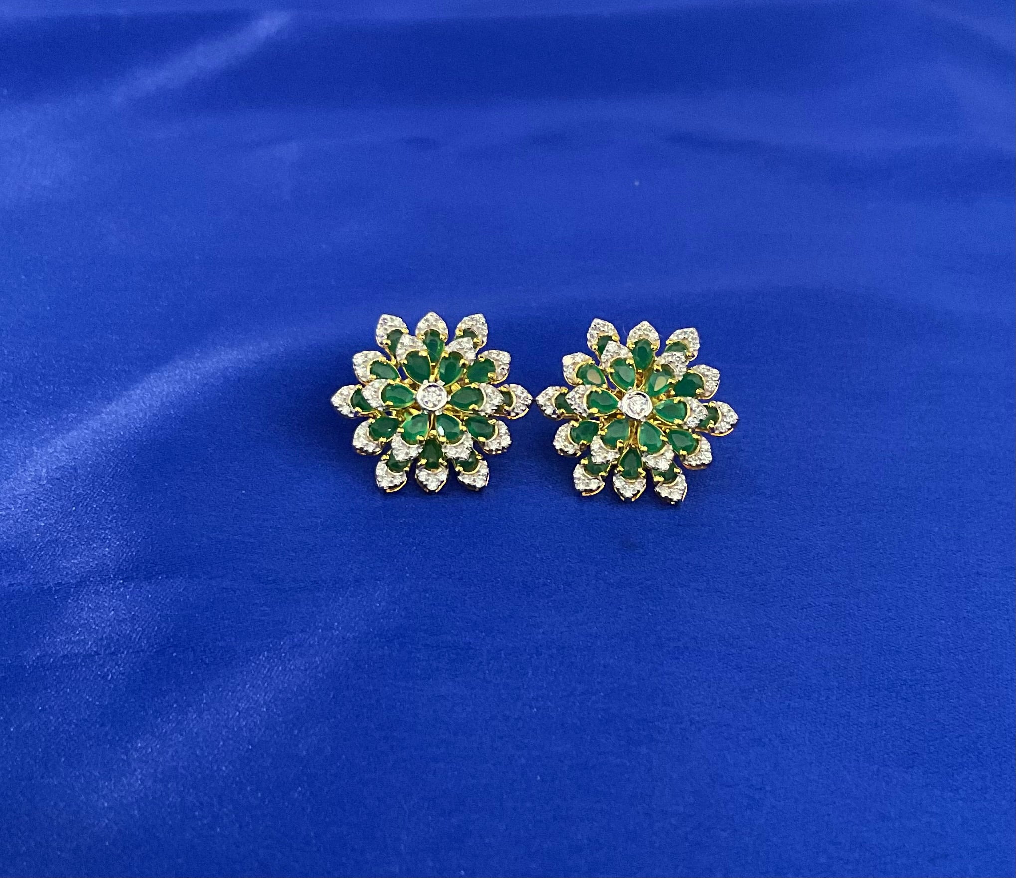 Emerald Flora Studs