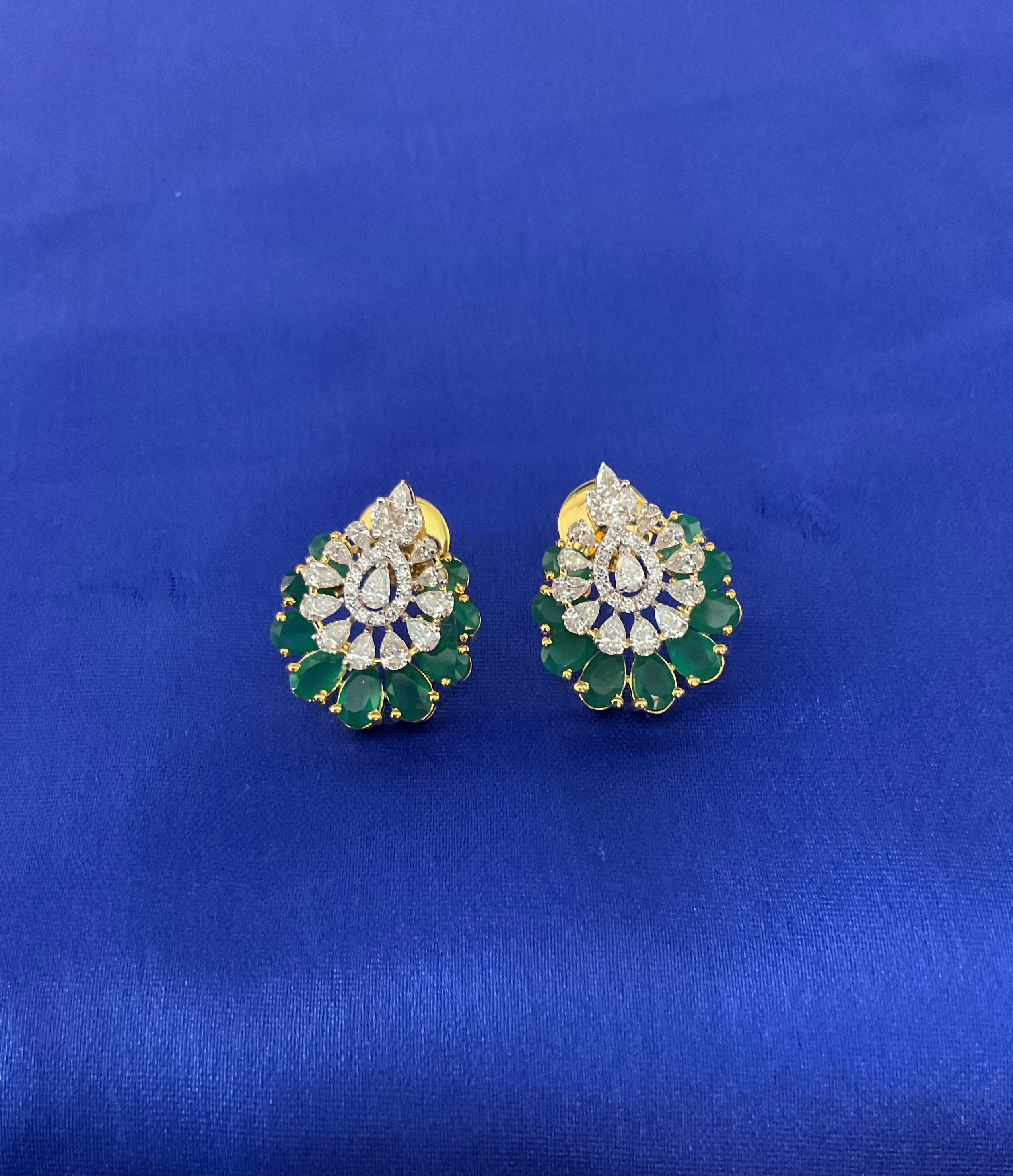 Emerald Diamond Earrings