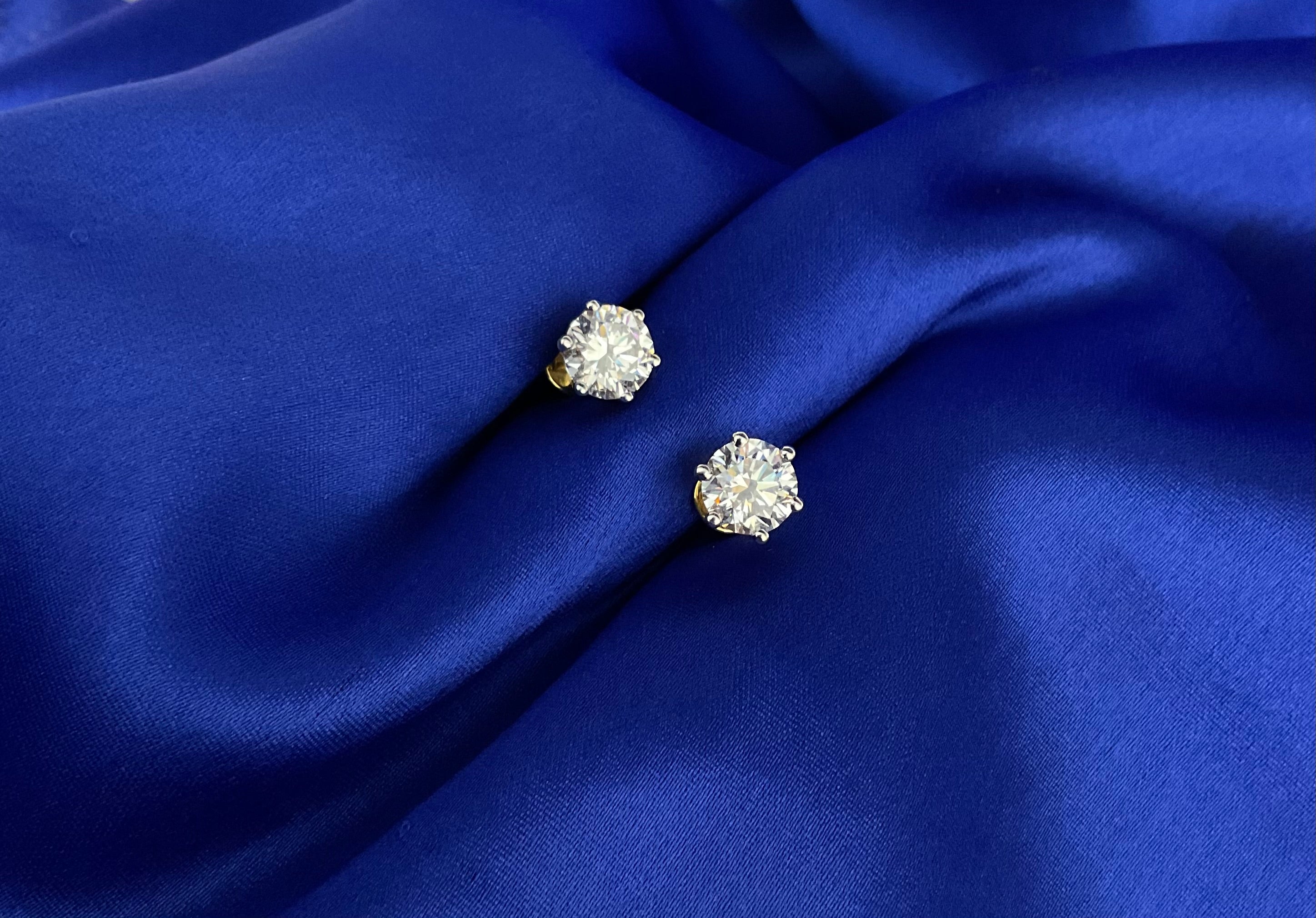 1.5 Ct Solitaire Studs