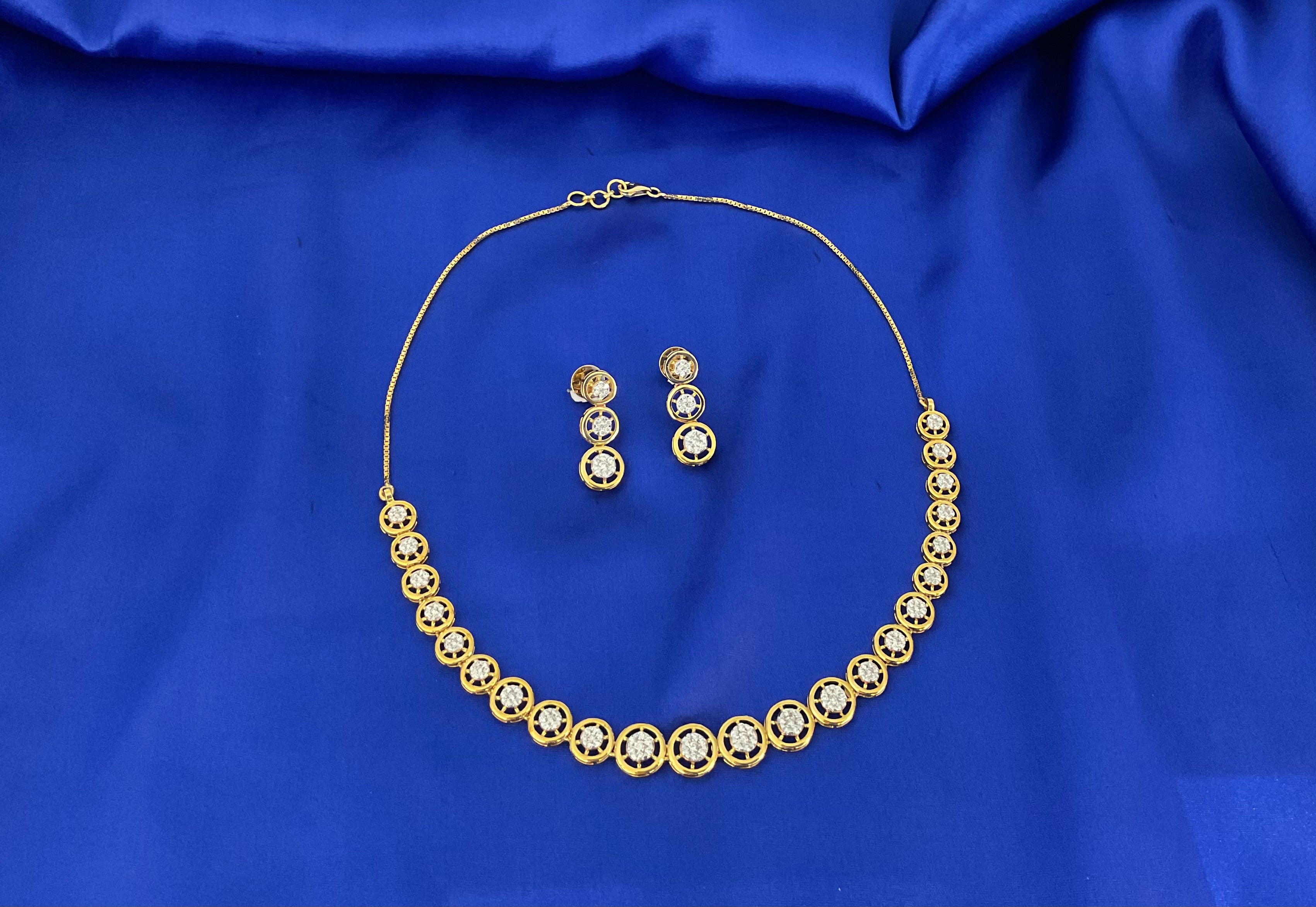 Golden Gleam Necklace set