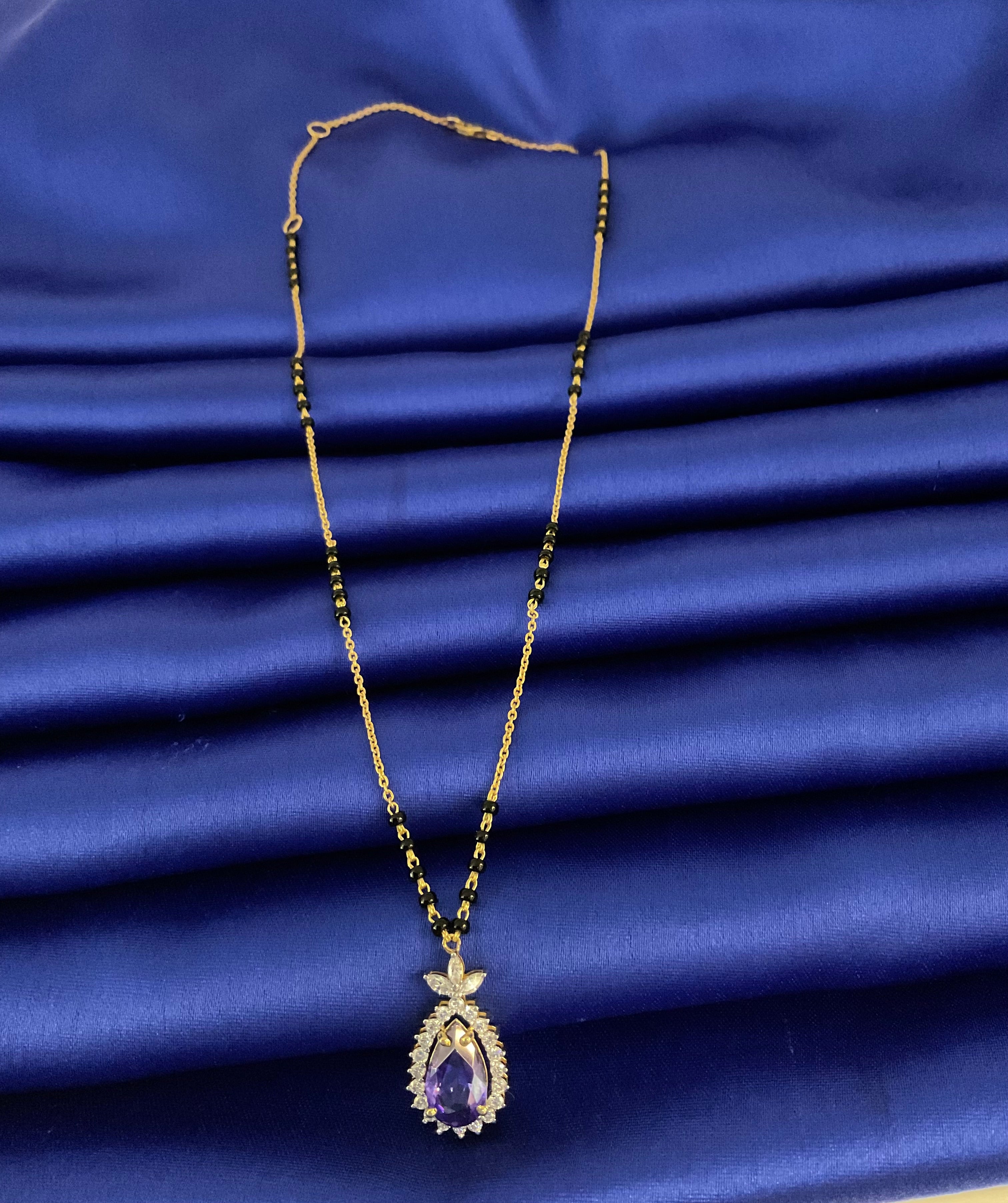 Lavender Drop Mangalsutra