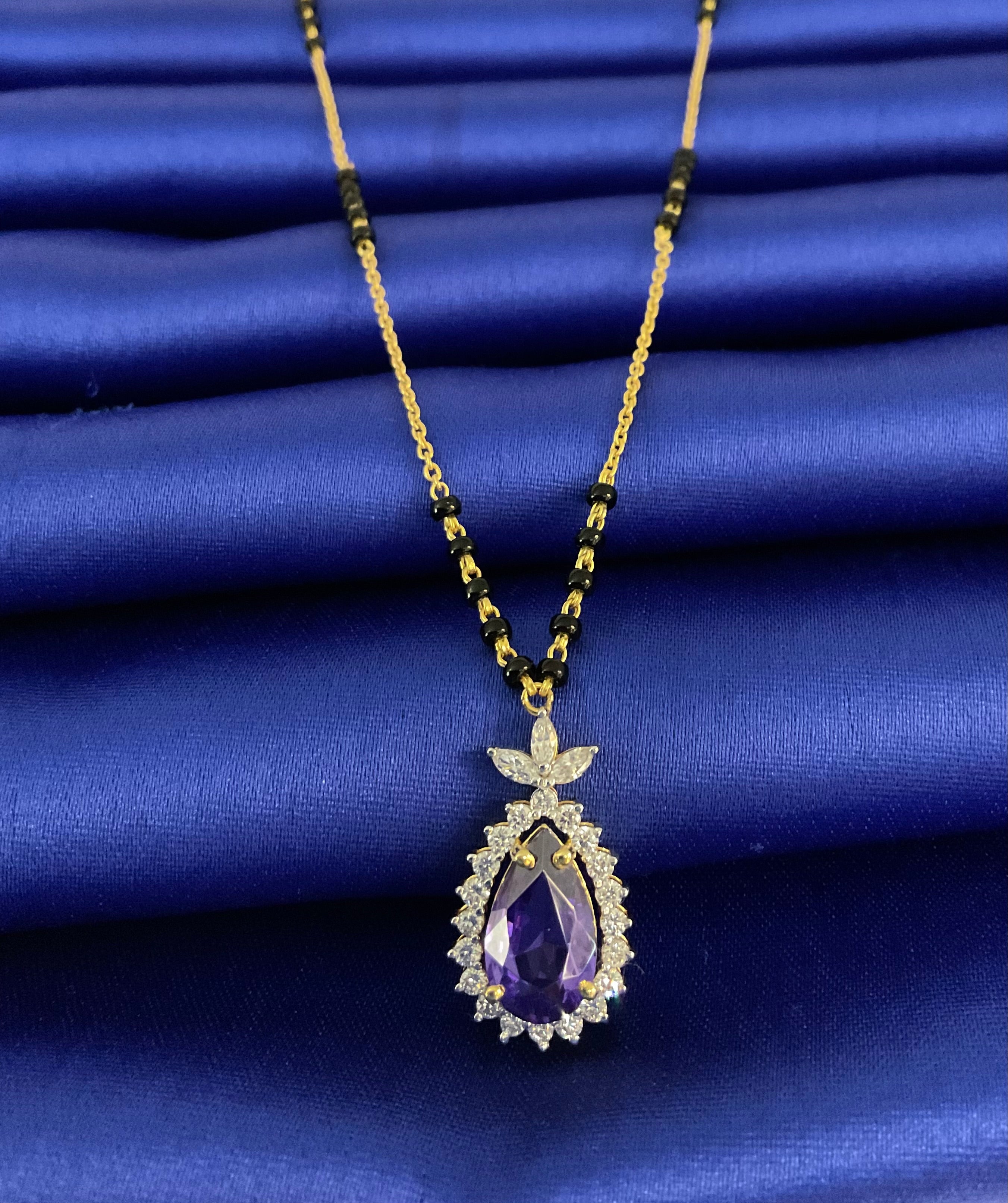 Lavender Drop Mangalsutra