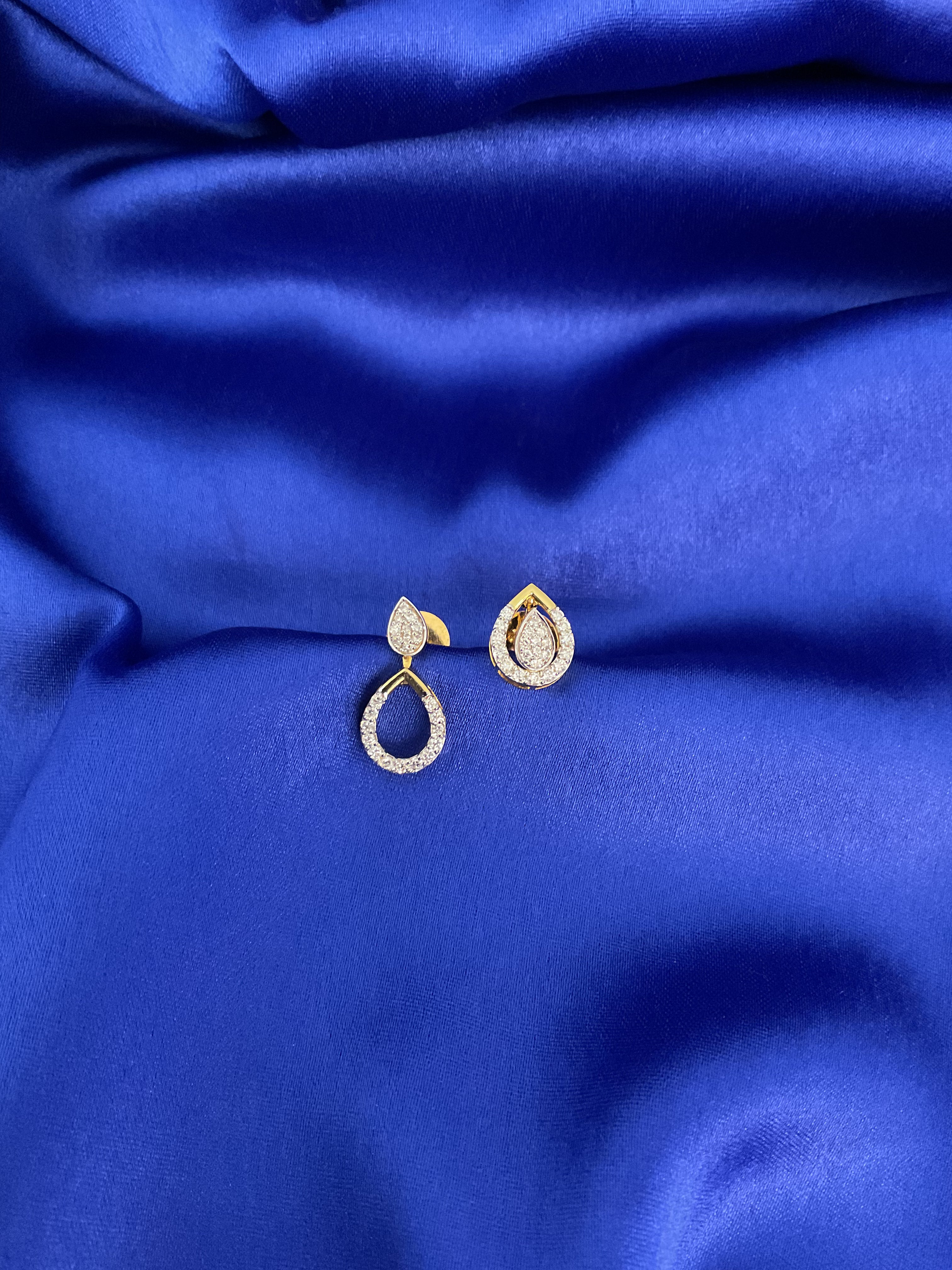 2 in 1 Pear-Earrings