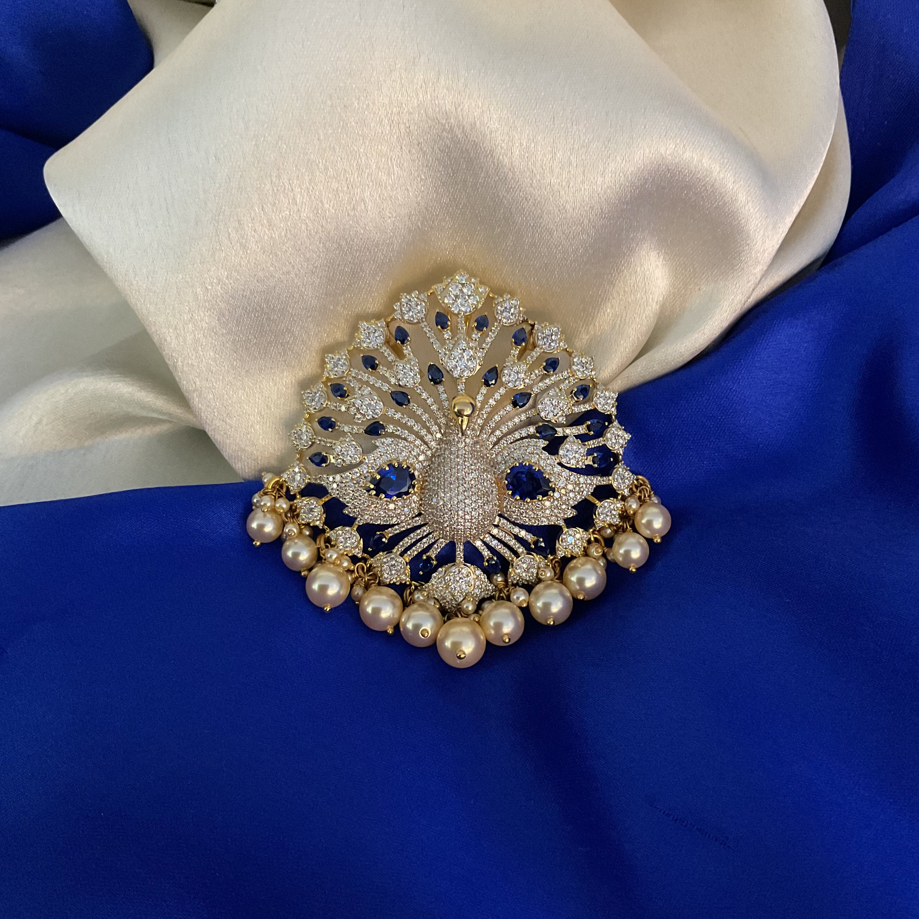 White Mayura Pendant