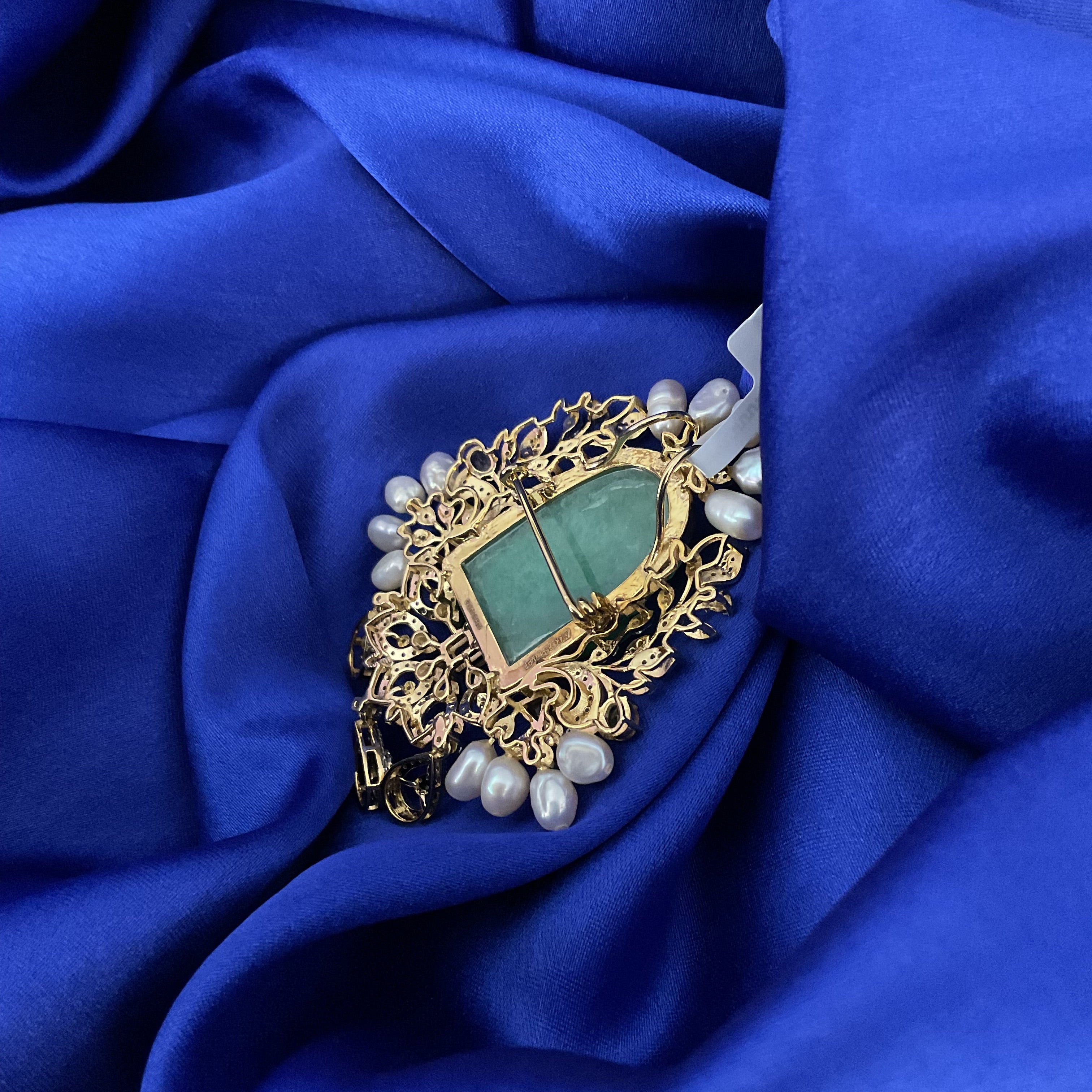 Emerald Aura Brooch