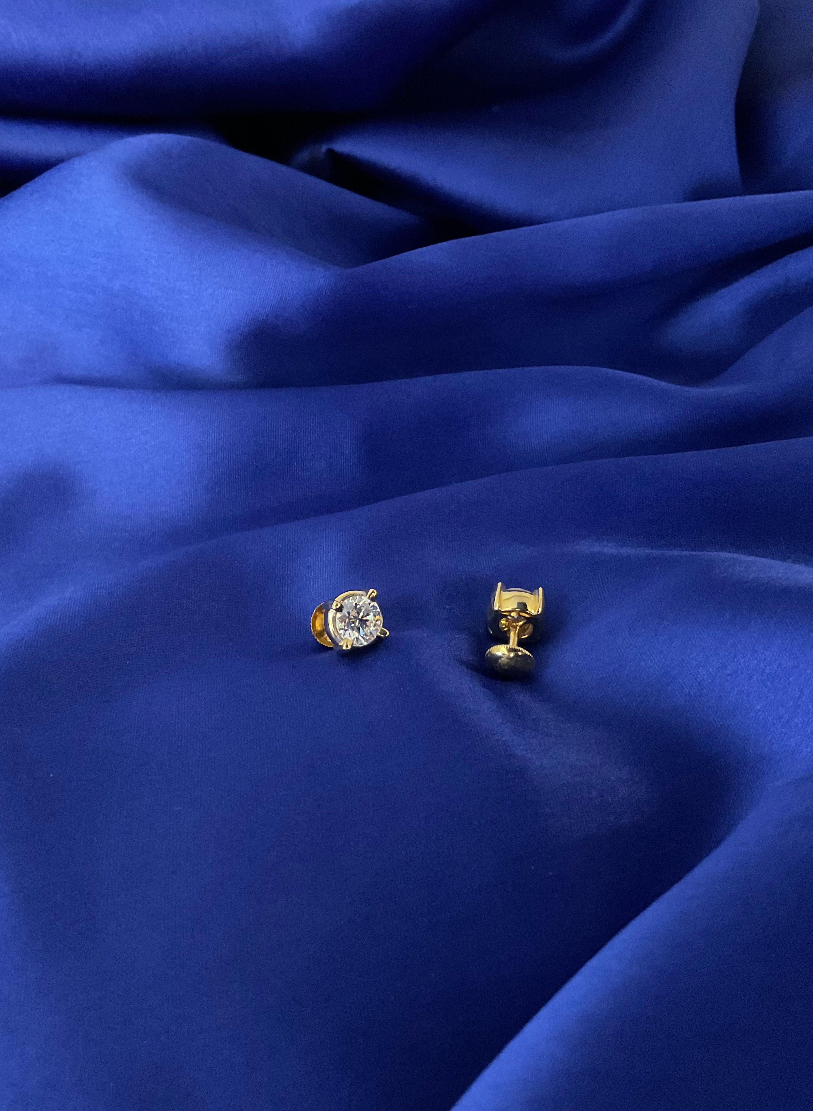 1 Ct Solitaire Studs