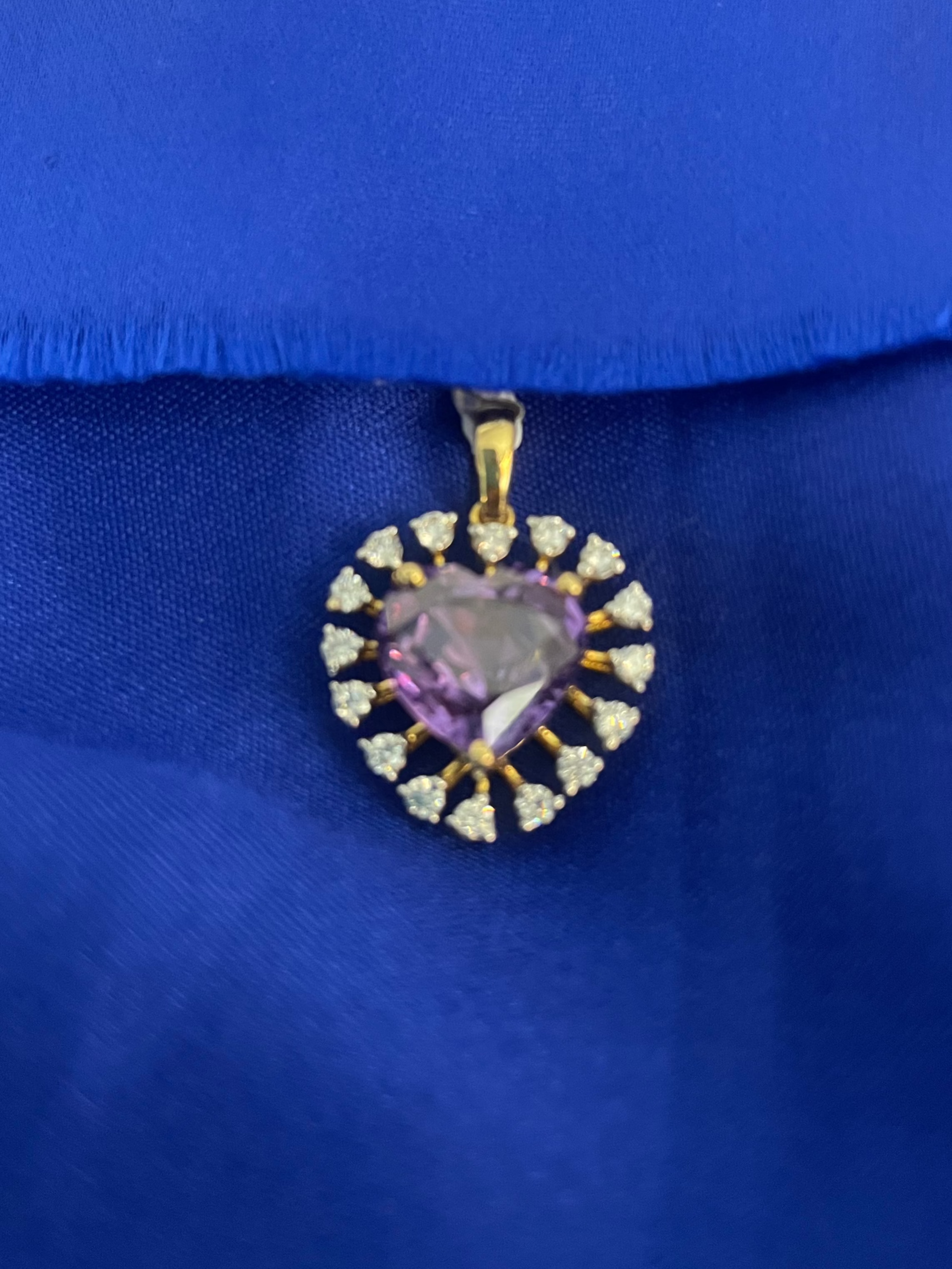 Lavender Heart Pendant