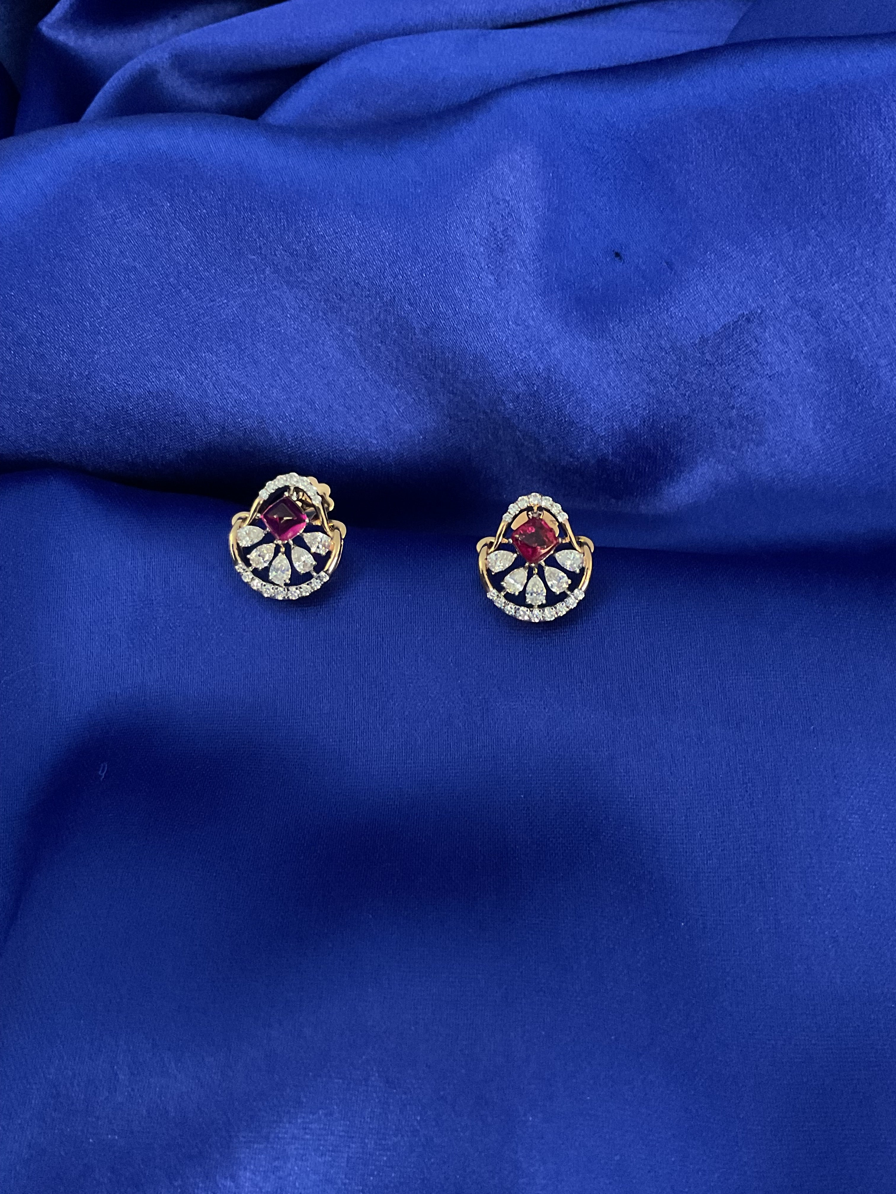 Rose Fire Studs