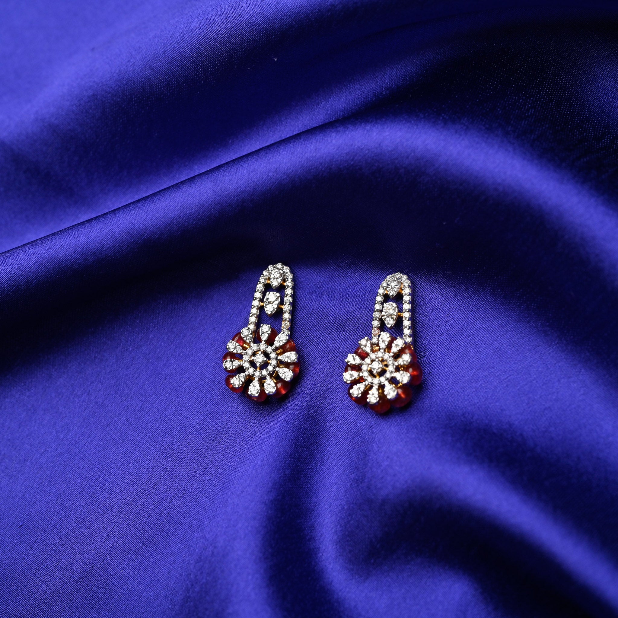 Ruby Love - Earrings with Pendant Set