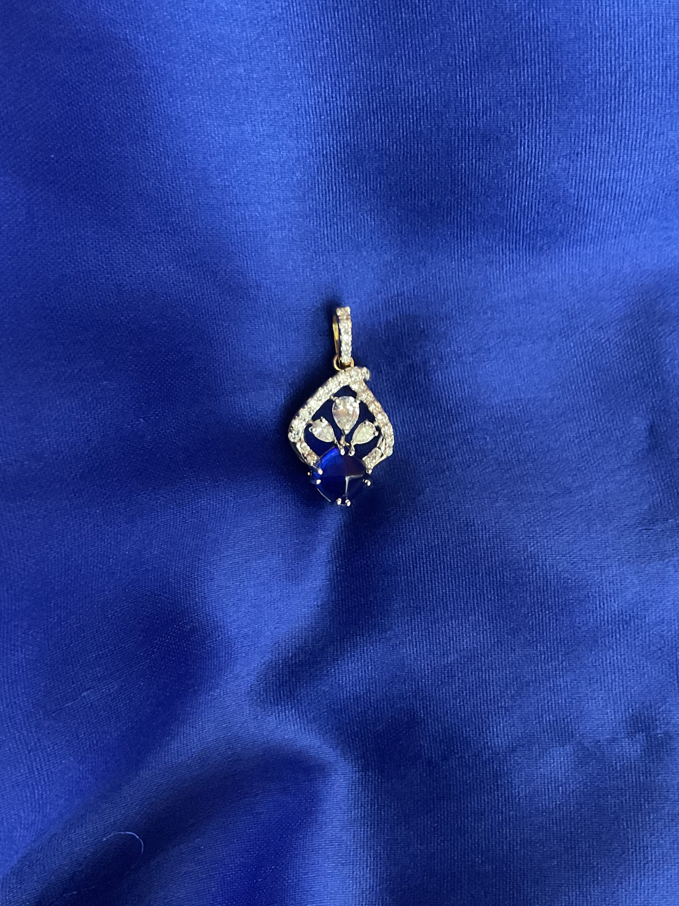 Sapphire Blossom Pendant