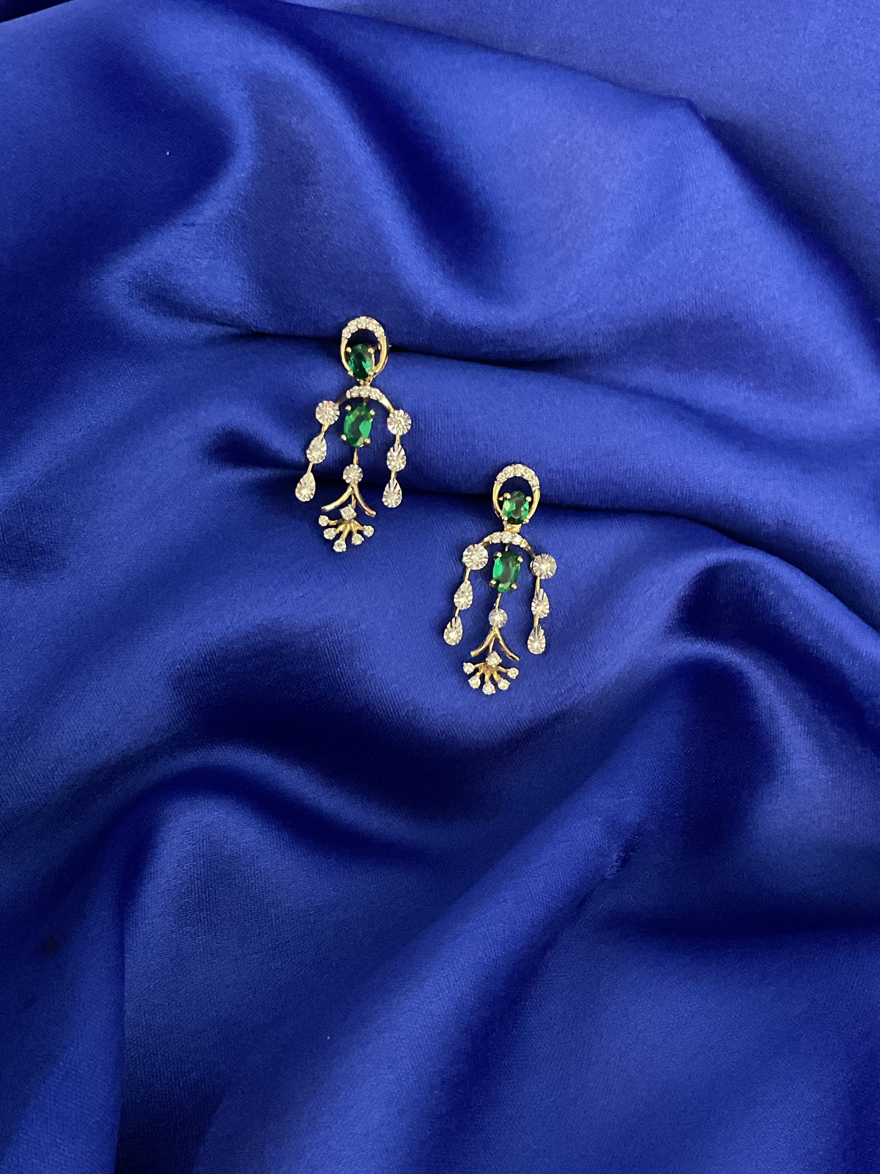 Sparkle Emerald Earrings