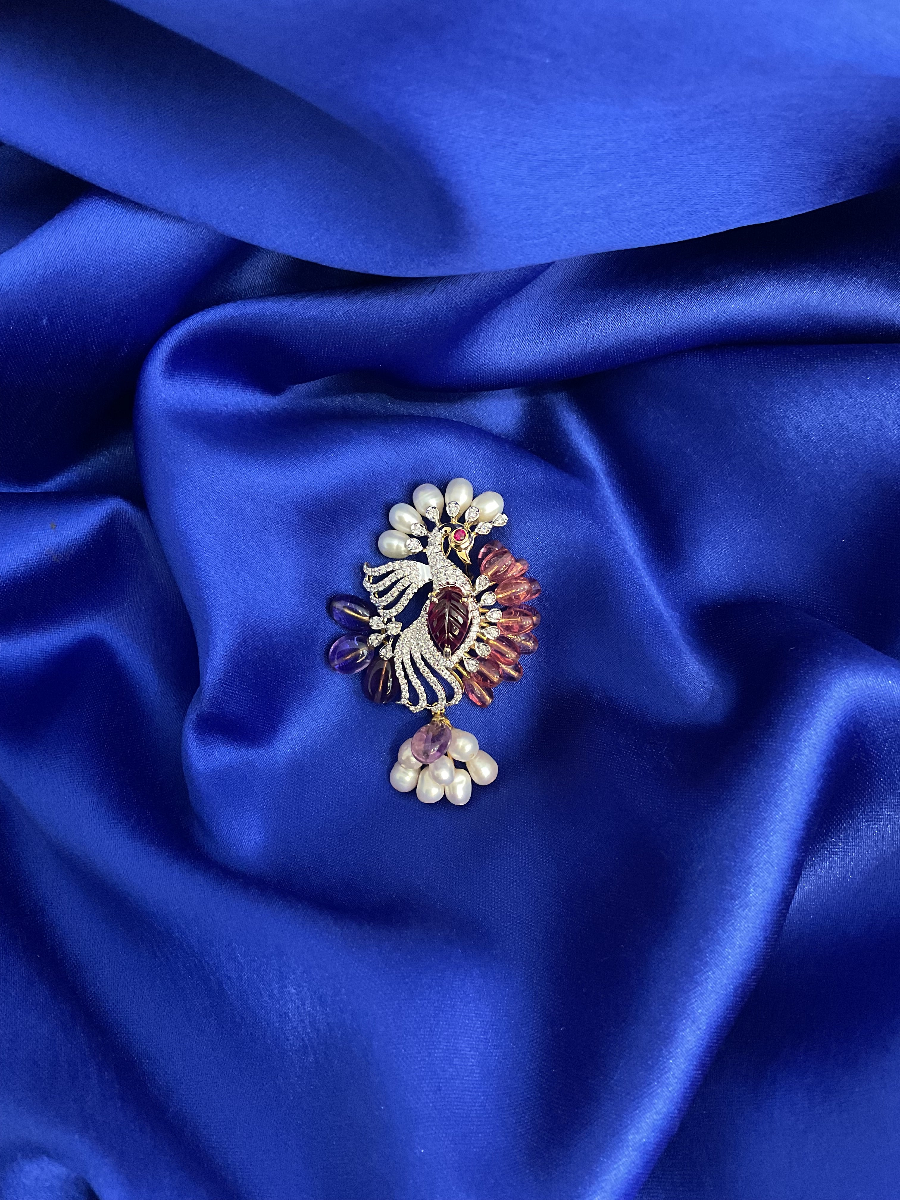 Twilight Peacock Pendant