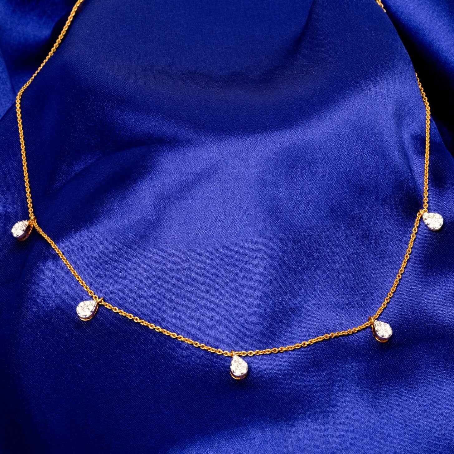 Diamond Dew Drops Necklace