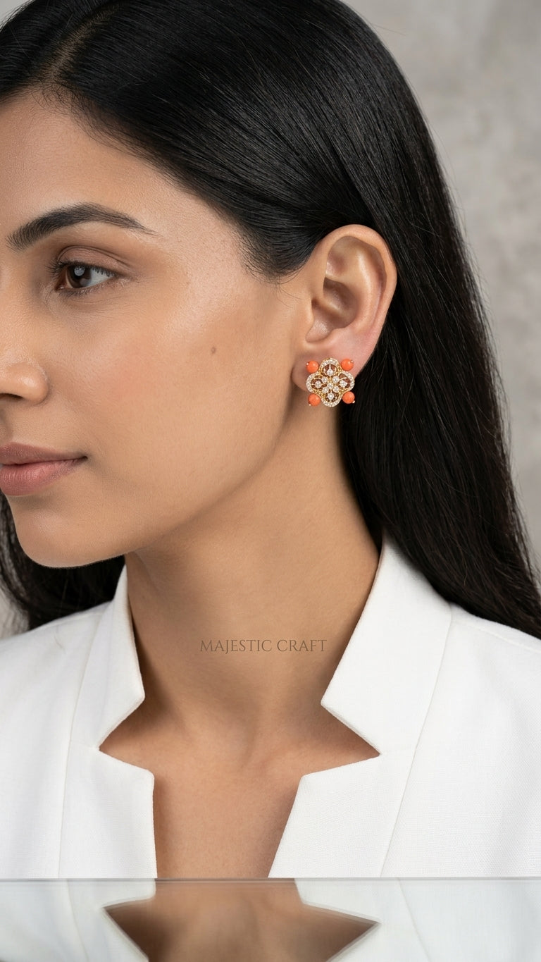 Earrings worn - EAG18D90683 - Cosmos Lab Grown Diamonds