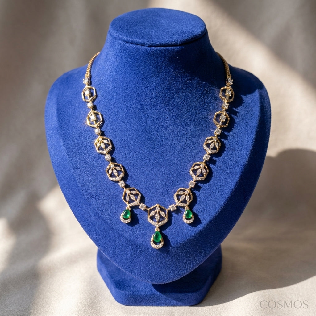 Necklace closeup - NEG18D90190 - Cosmos Lab Grown Diamonds