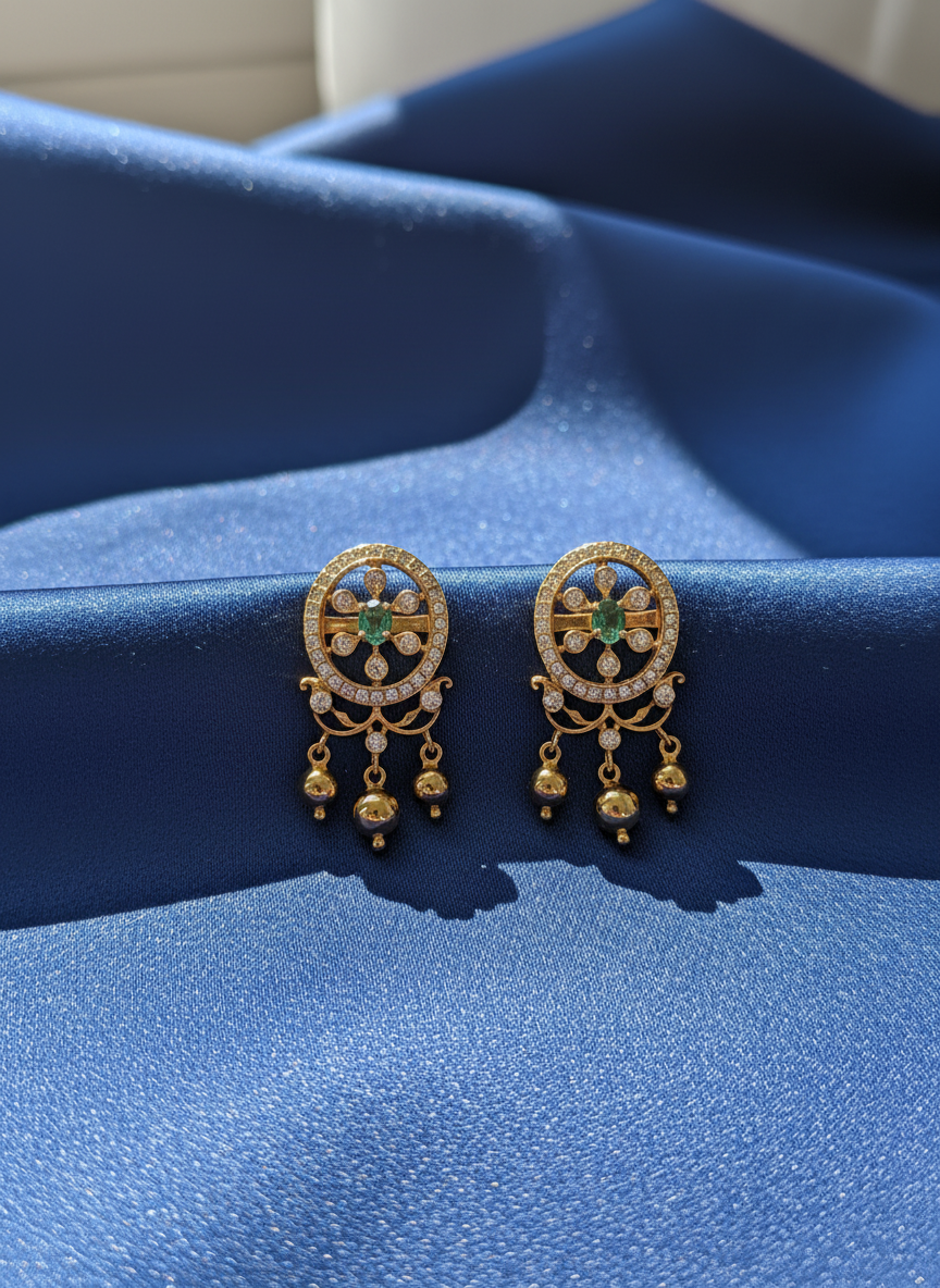 Earrings closeup - EAG18D90006 - Cosmos Lab Grown Diamonds