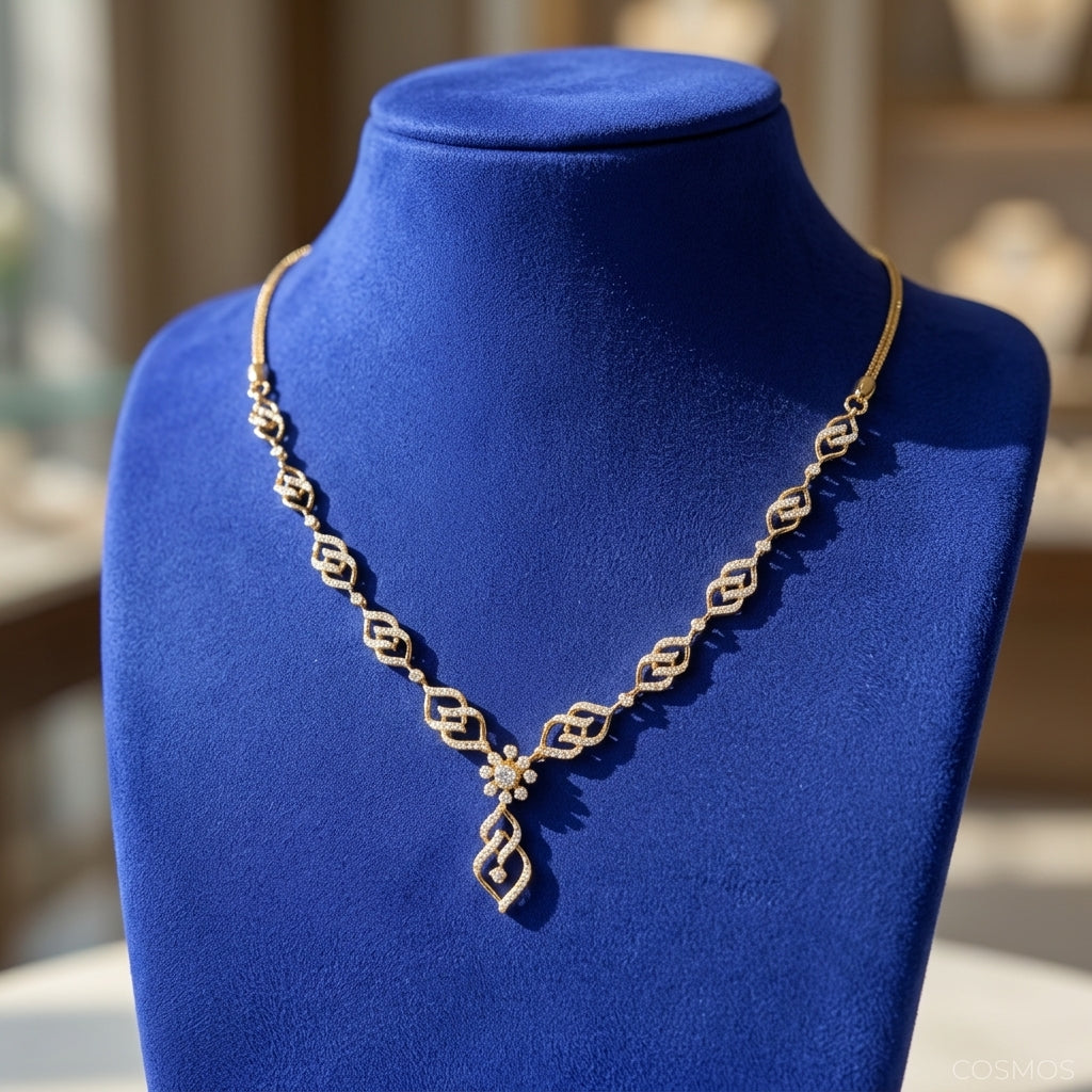 Necklace closeup - NEG14D90373 - Cosmos Lab Grown Diamonds