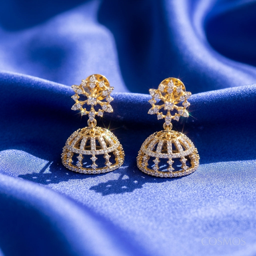 Earrings closeup - EAG14D90666 - Cosmos Lab Grown Diamonds