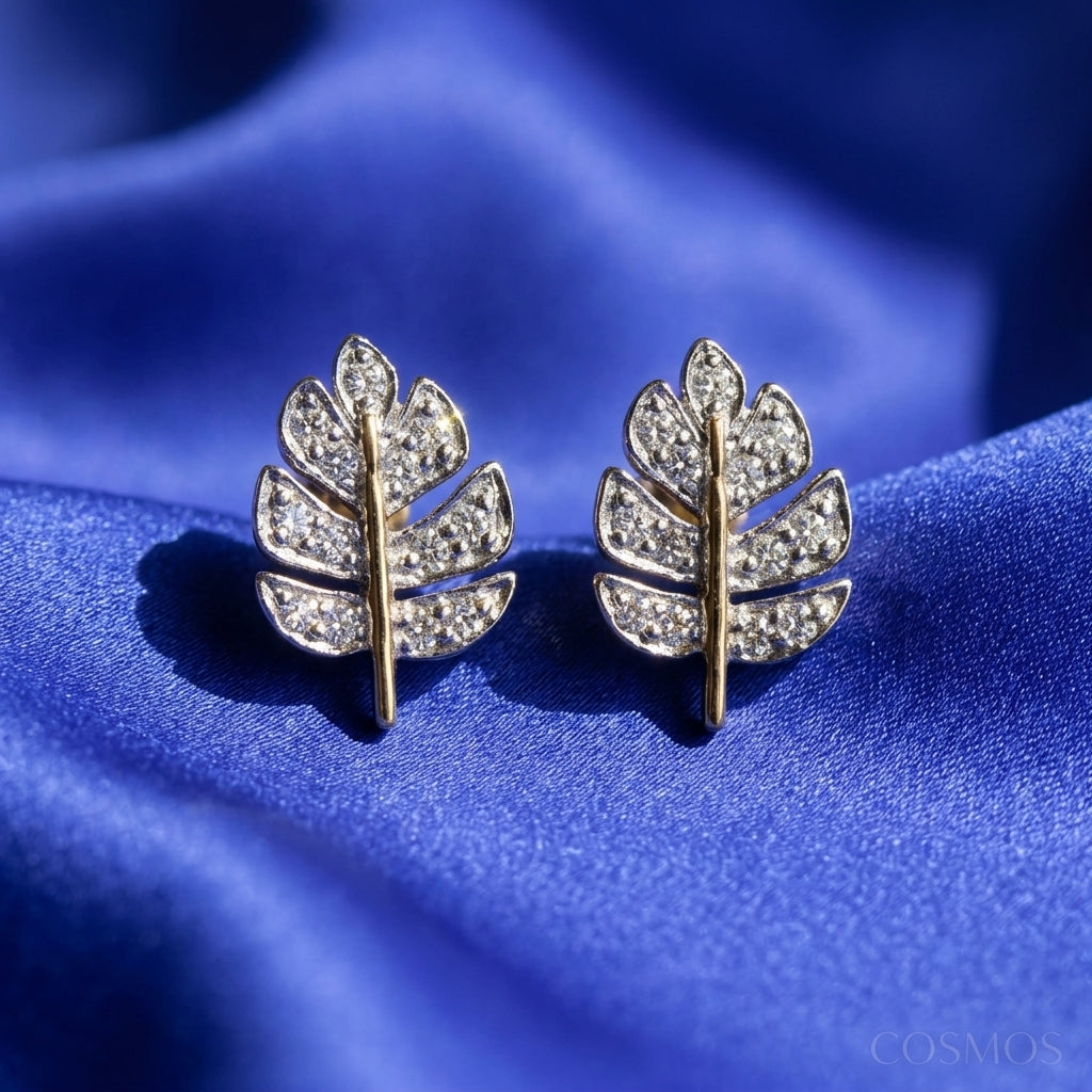 Earrings closeup - EAG14D90872 - Cosmos Lab Grown Diamonds
