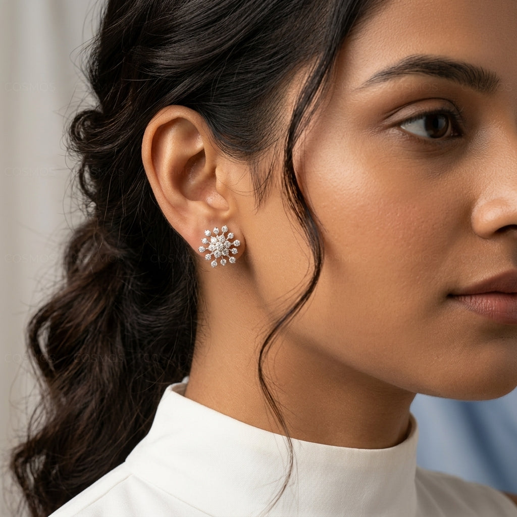 Earrings worn - EAG18D90555 - Cosmos Lab Grown Diamonds