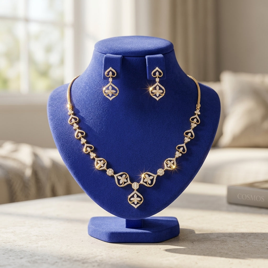Necklace closeup - NEG14D90340 - Cosmos Lab Grown Diamonds
