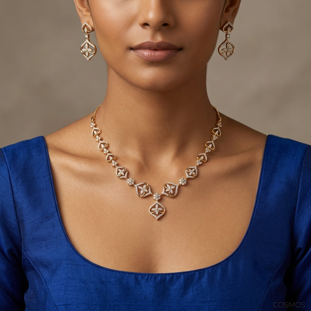 Necklace worn - NEG14D90340 - Cosmos Lab Grown Diamonds
