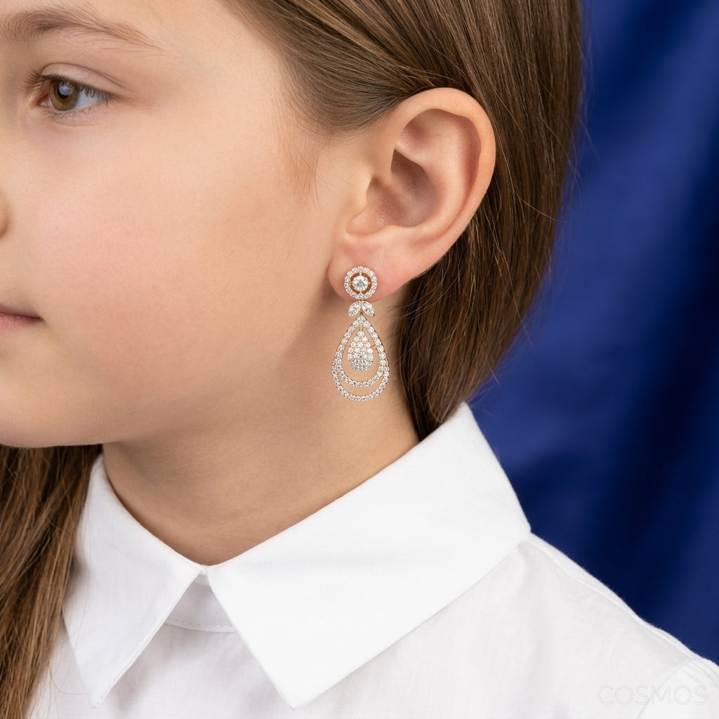 Earrings worn - EAG18D90577 - Cosmos Lab Grown Diamonds