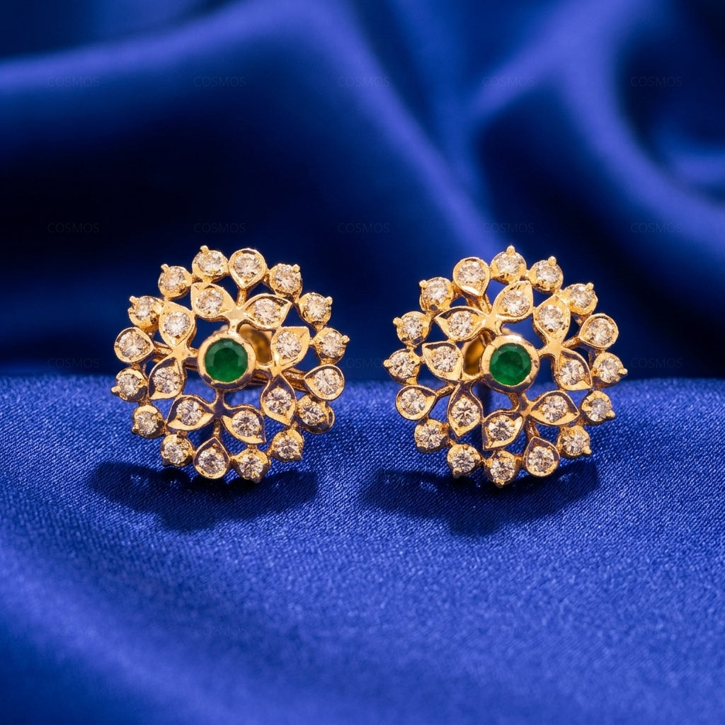 Earrings closeup - EAG18D90467 - Cosmos Lab Grown Diamonds