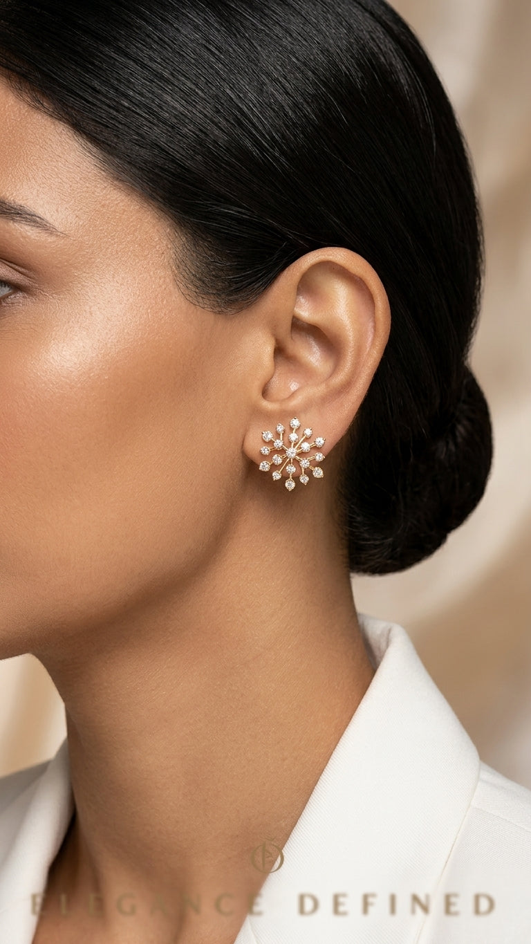 Earrings worn - EAG18D90635 - Cosmos Lab Grown Diamonds