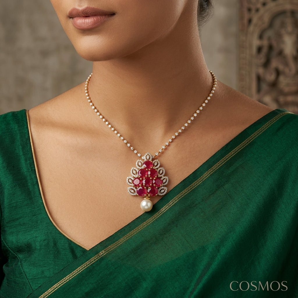 Pendants worn - PEG18D90123 - Cosmos Lab Grown Diamonds