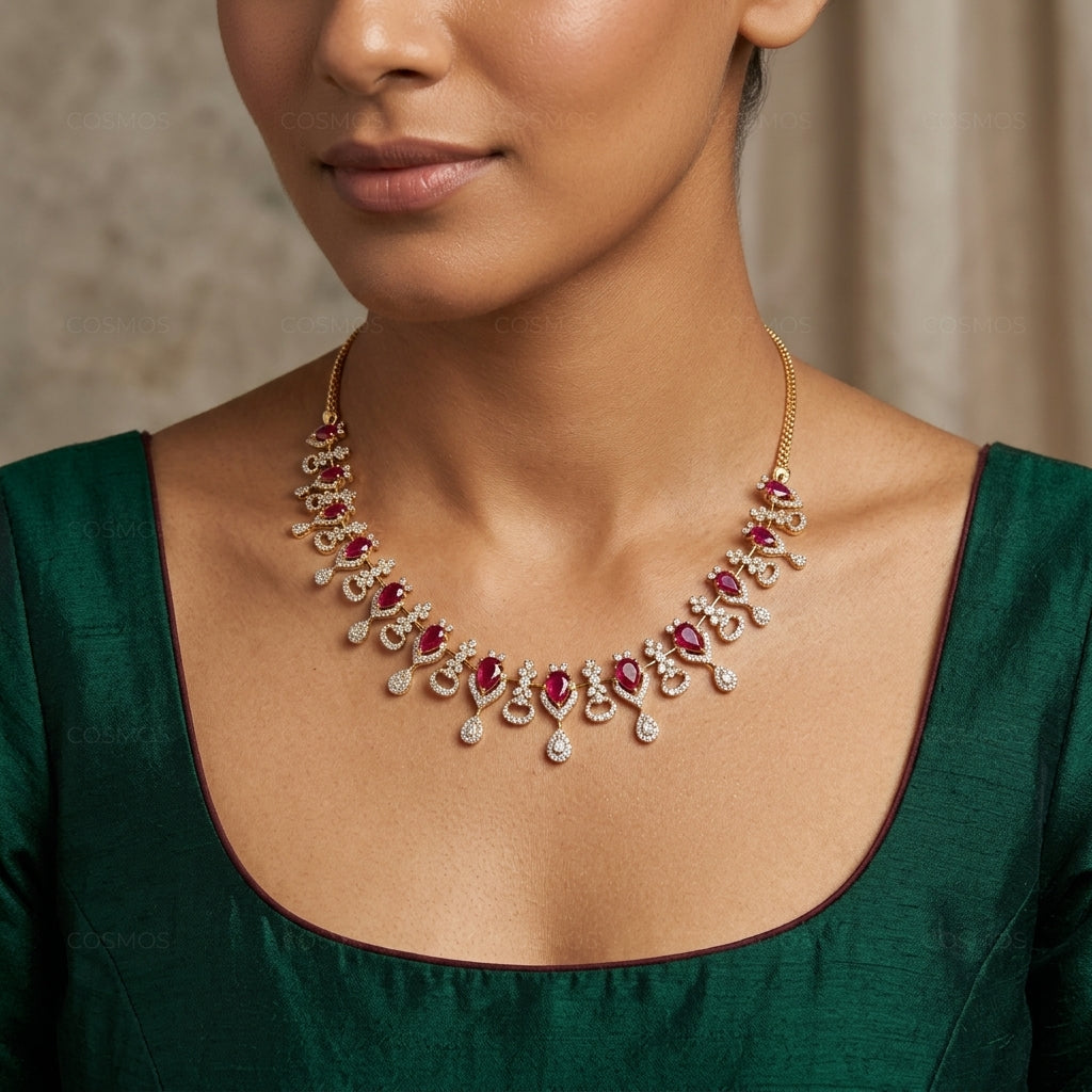 Necklace worn - NEG14D90177 - Cosmos Lab Grown Diamonds