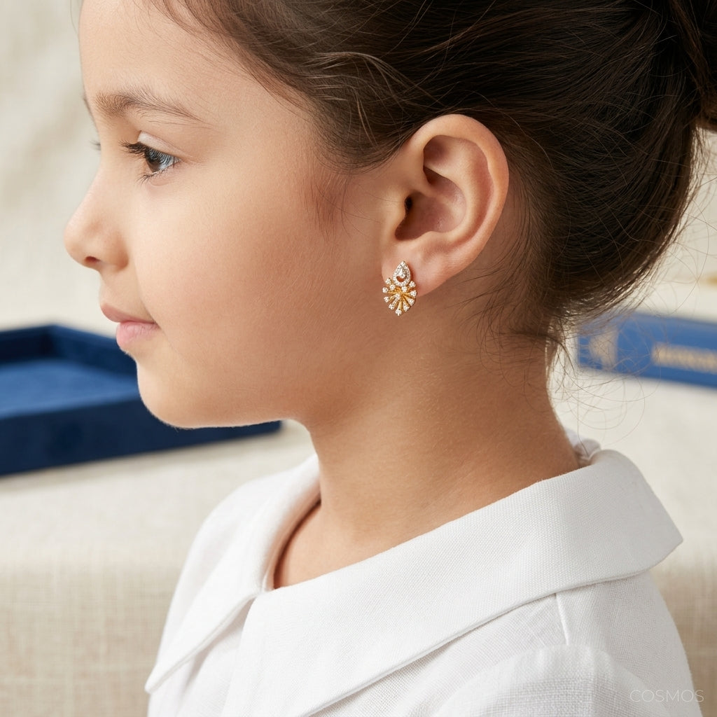 Earrings worn - EAG14D90388 - Cosmos Lab Grown Diamonds