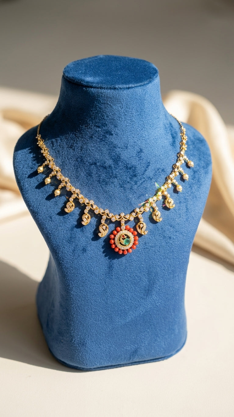 Necklace closeup - NEG18D90116 - Cosmos Lab Grown Diamonds