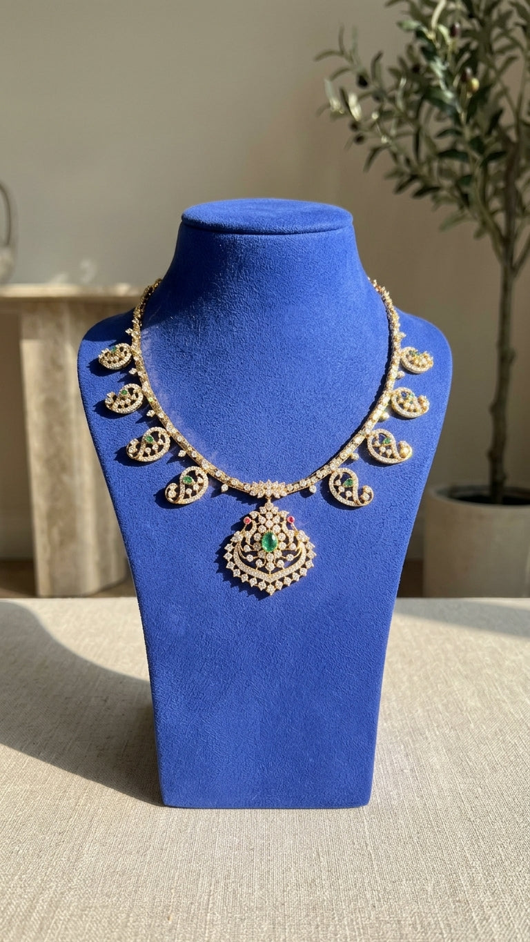 Necklace closeup - NEG14D90334 - Cosmos Lab Grown Diamonds